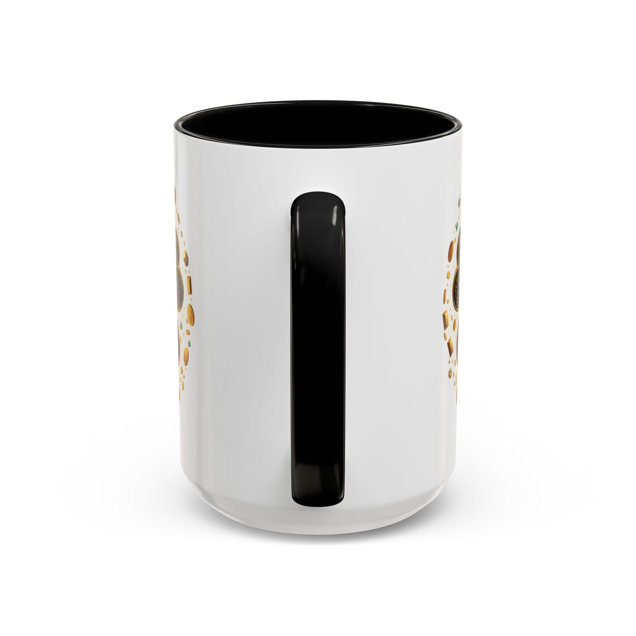 St. Patrick's Shamrock Coffee Mug — "Money Flows to Me" Lucky Charm Accent Mug