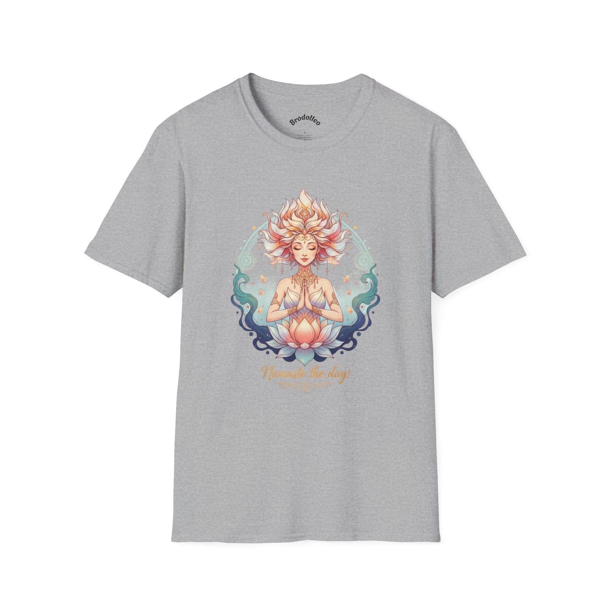 Meditation Lotus T-Shirt — Namaste the Day Yoga Tee