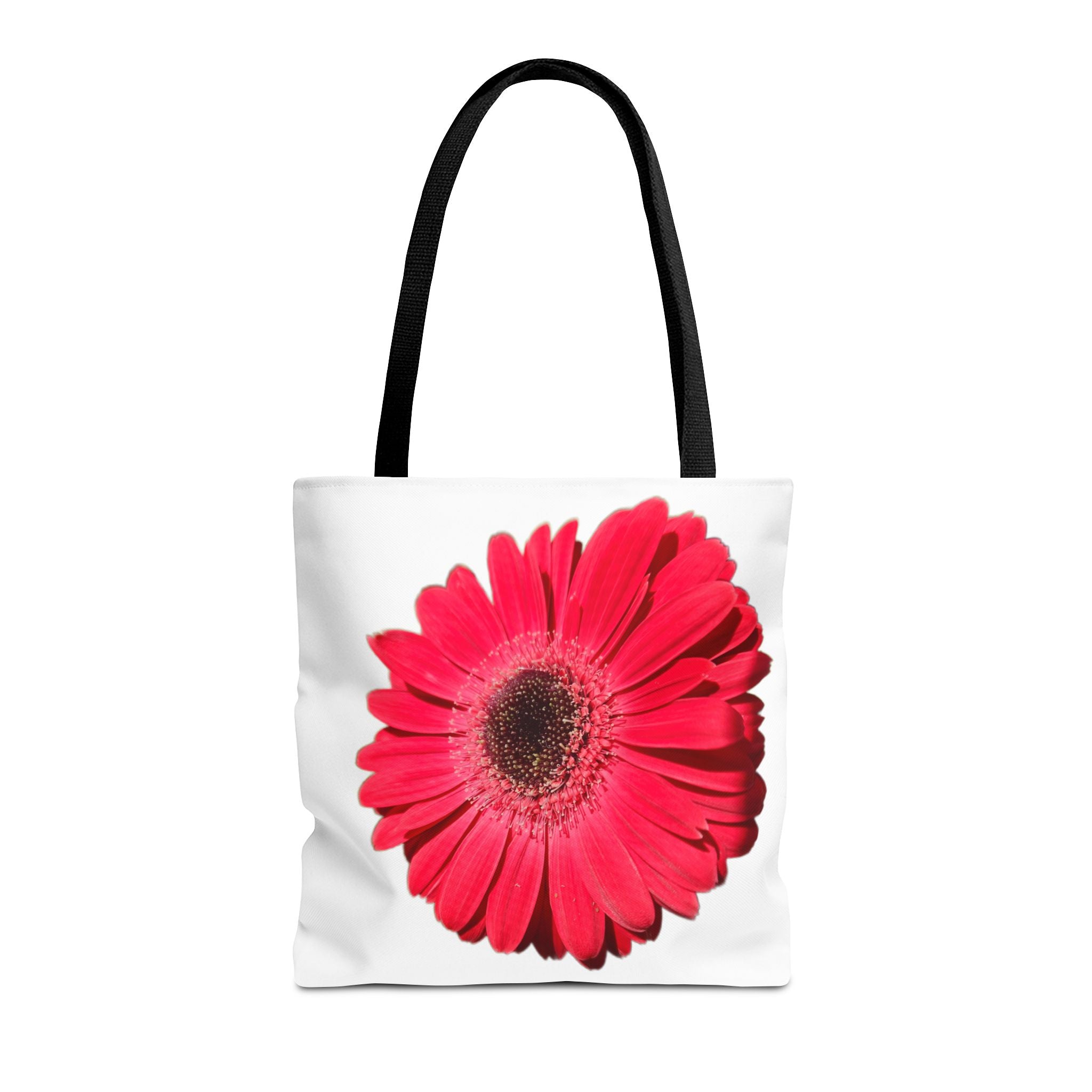 Pink Gerbera Tote Bag - Floral All-Over Print Beach & Market Tote