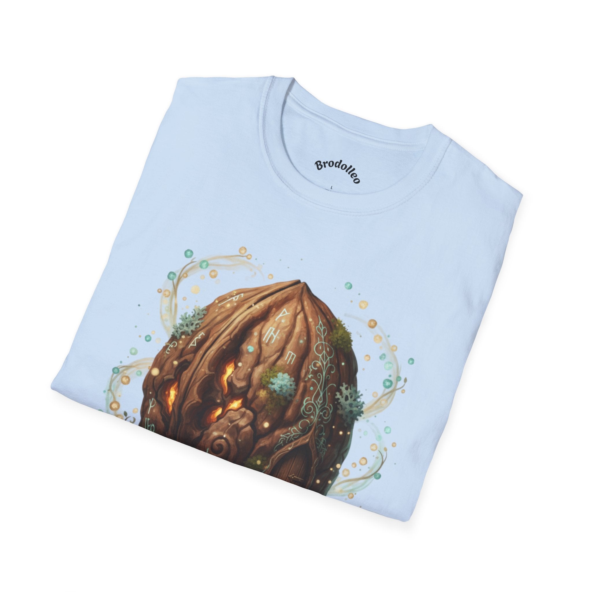 Mystic Walnut Orb T‑Shirt — Fantasy Nature Illustration