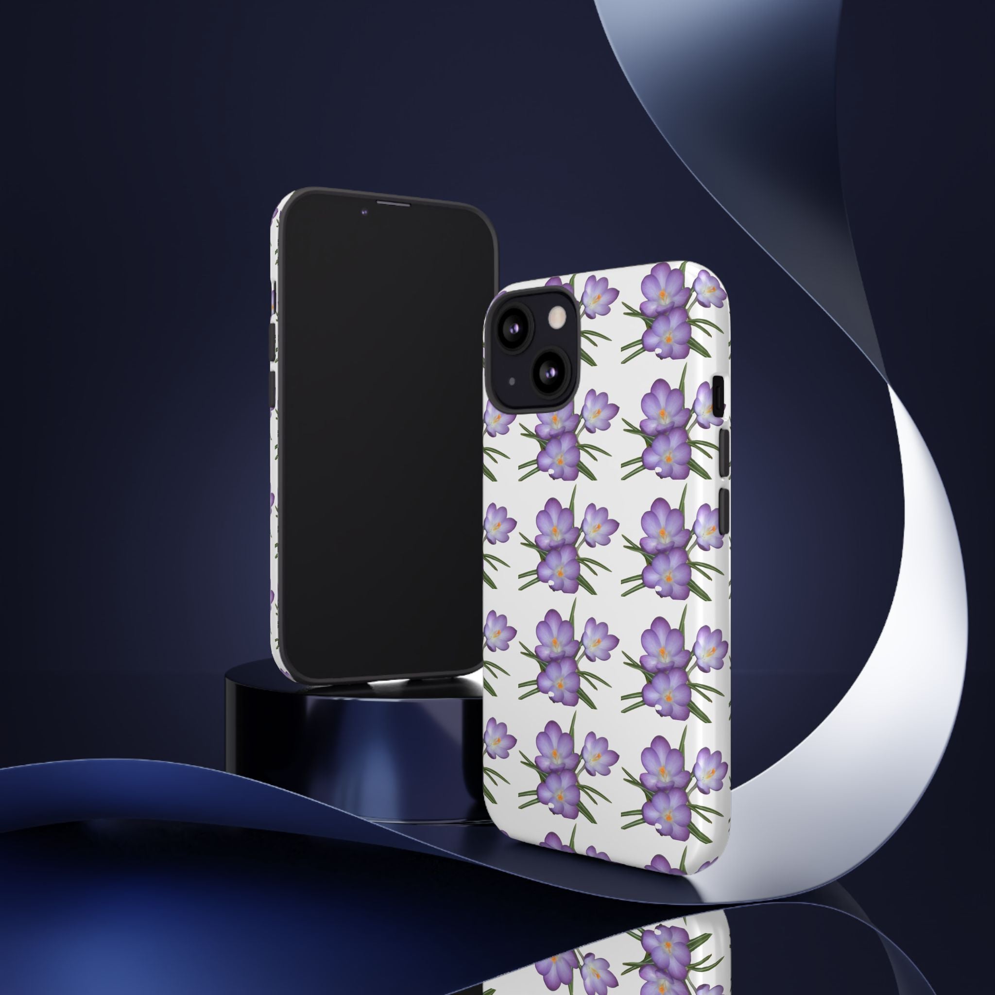 Tough Case — Purple Floral Phone Case