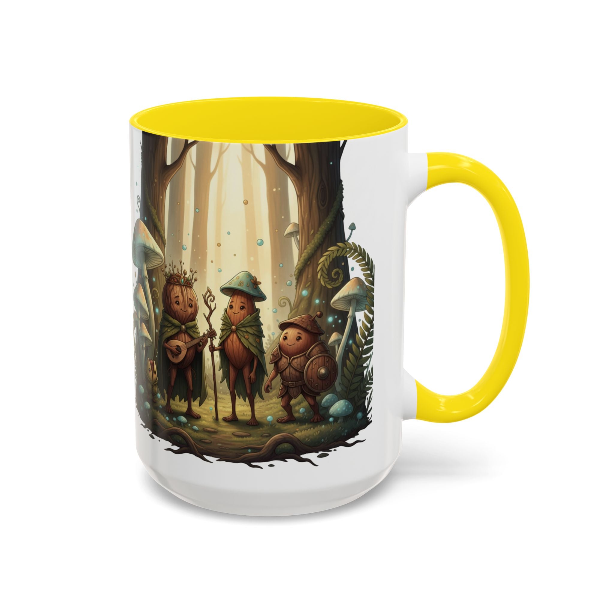 Whimsical Forest Mushroom Mug — Cute Woodland Gnome Coffee Cup