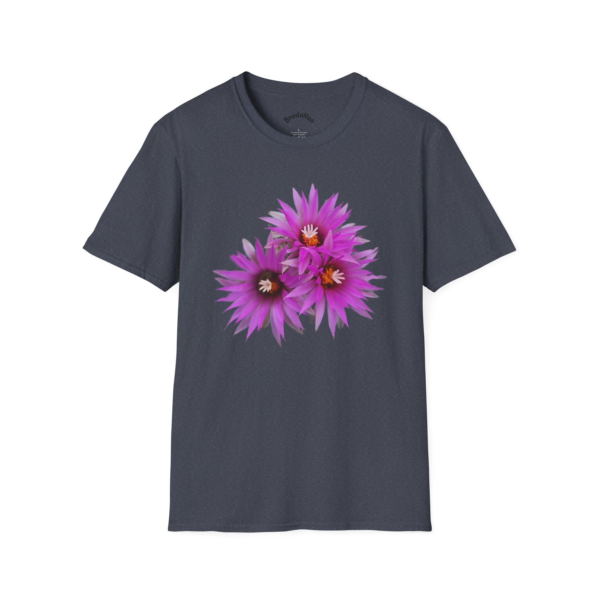 Purple Cactus Flower T-Shirt — Vibrant Desert Bloom Tee