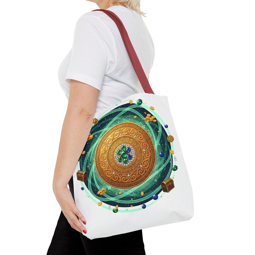 Tote Bag — Celtic Gold Shield Mandala Print Tote