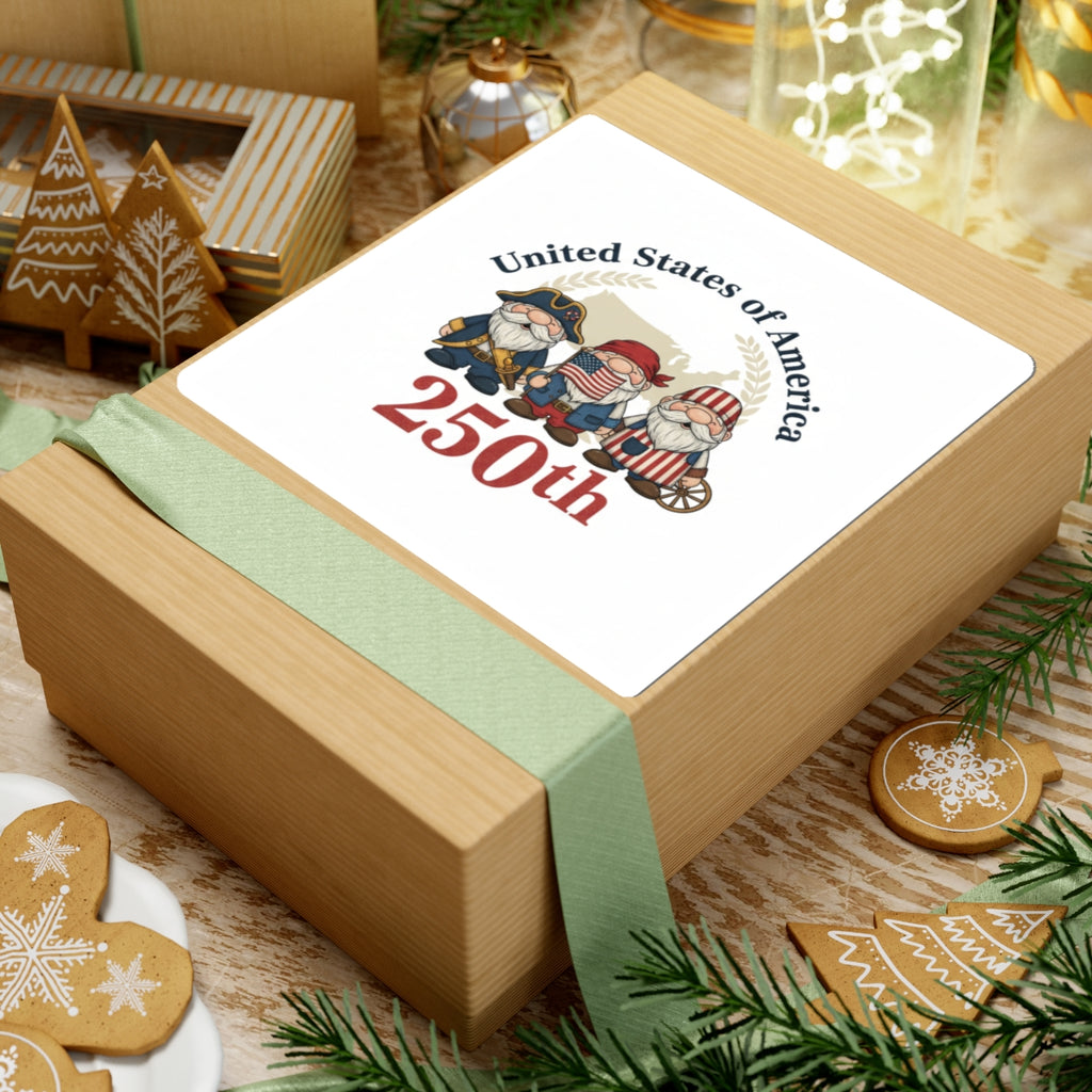 United States of America 250th Gnome Sticker | Patriotic Kiss-Cut Sticker