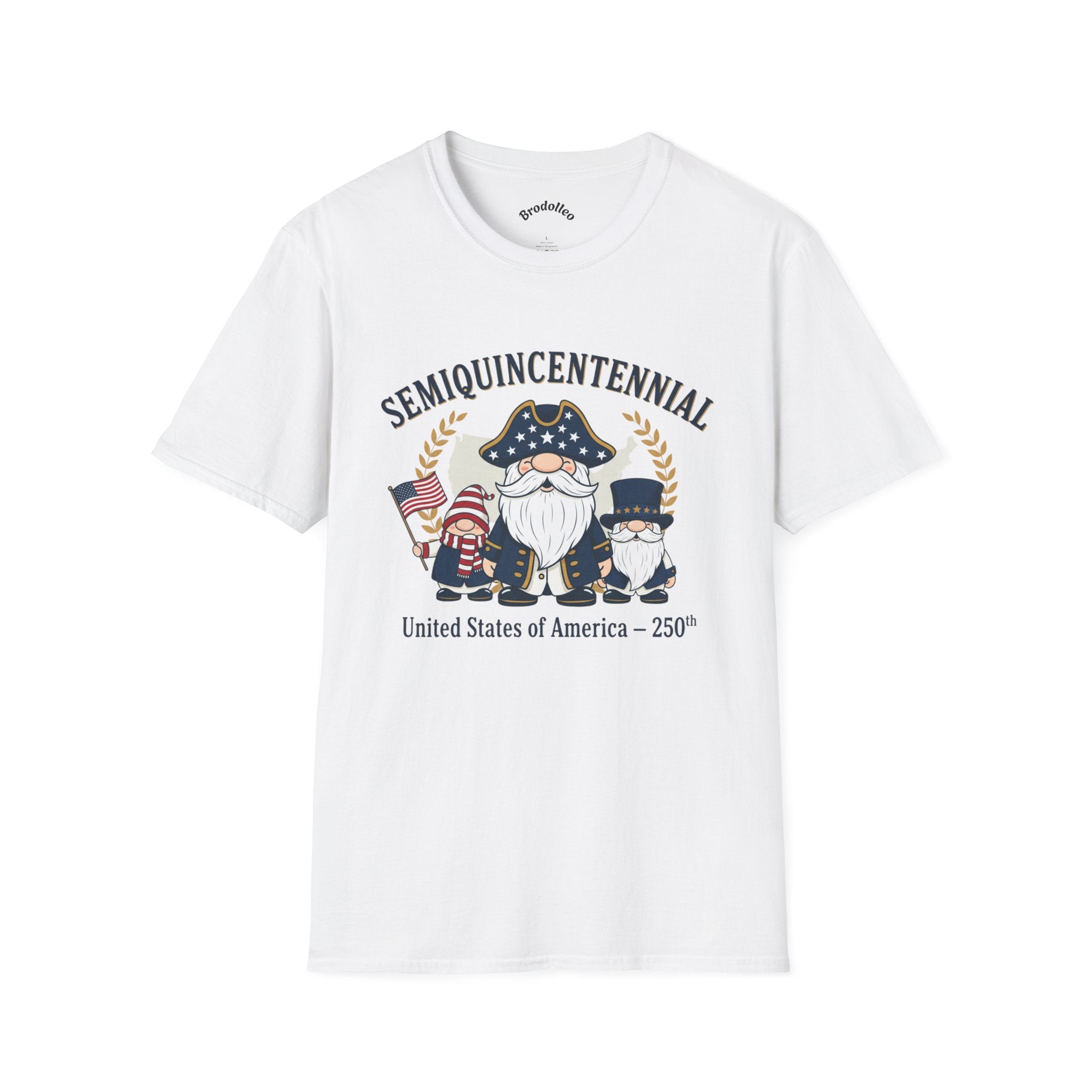 Semiquincentennial 250th USA Gnome T-Shirt — Patriotic Independence Day Tee