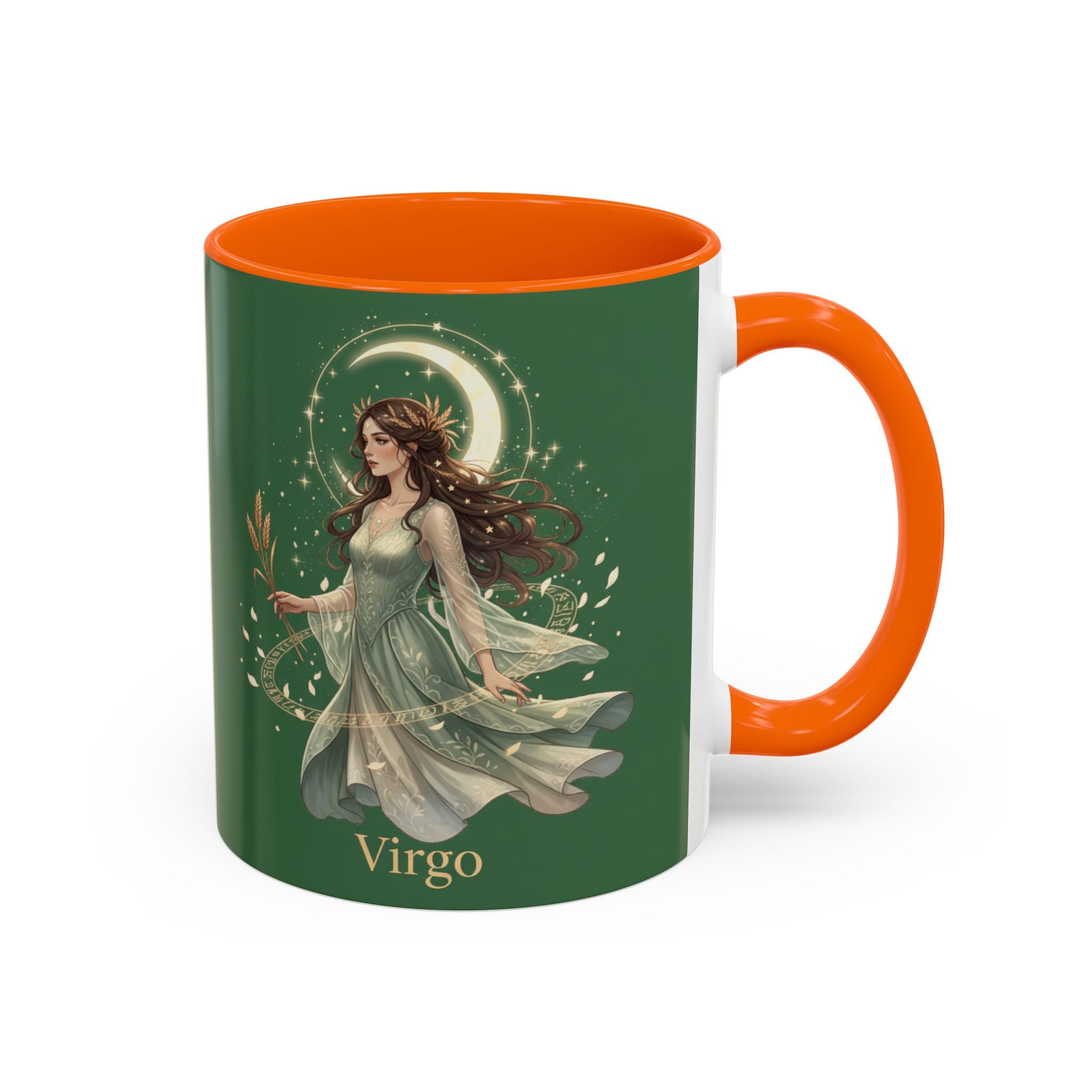 Virgo Zodiac Accent Coffee Mug — Astrological Virgo Gift (11/15oz)