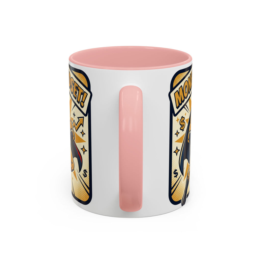 Money Mindset Coffee Mug — Motivational Superhero Design (11/15 oz)