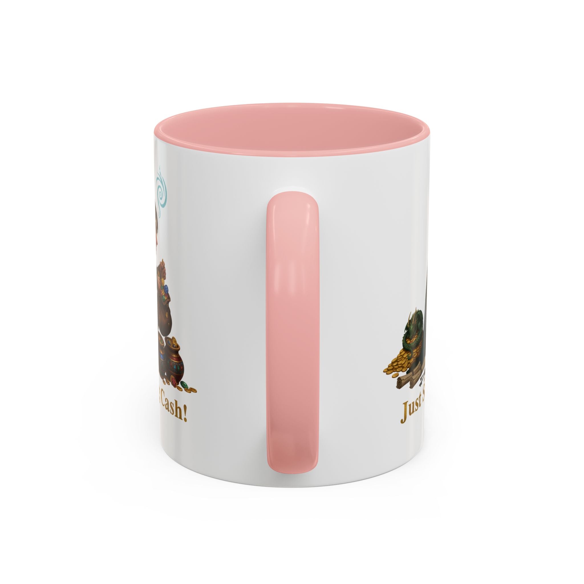 Accent Coffee Mug — "Just Stashing Cash!" Fantasy Gnome Money Mug (11/15oz)