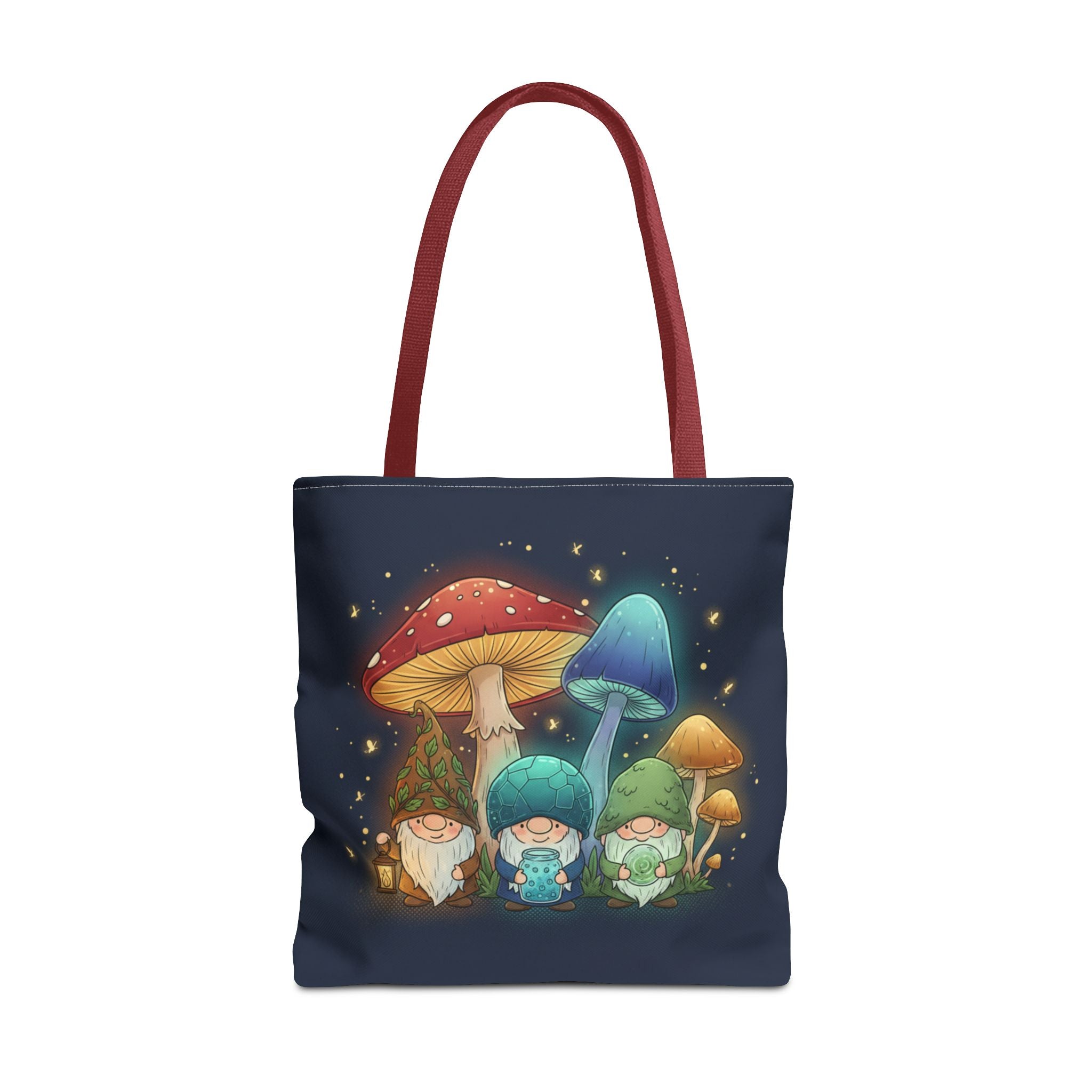 Mushroom Gnome Tote Bag — Whimsical Forest Fairycore AOP Tote