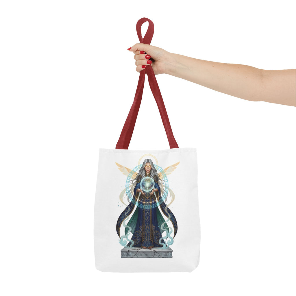 Mystic Oracle Tote Bag — Crystal Ball Seer Illustration