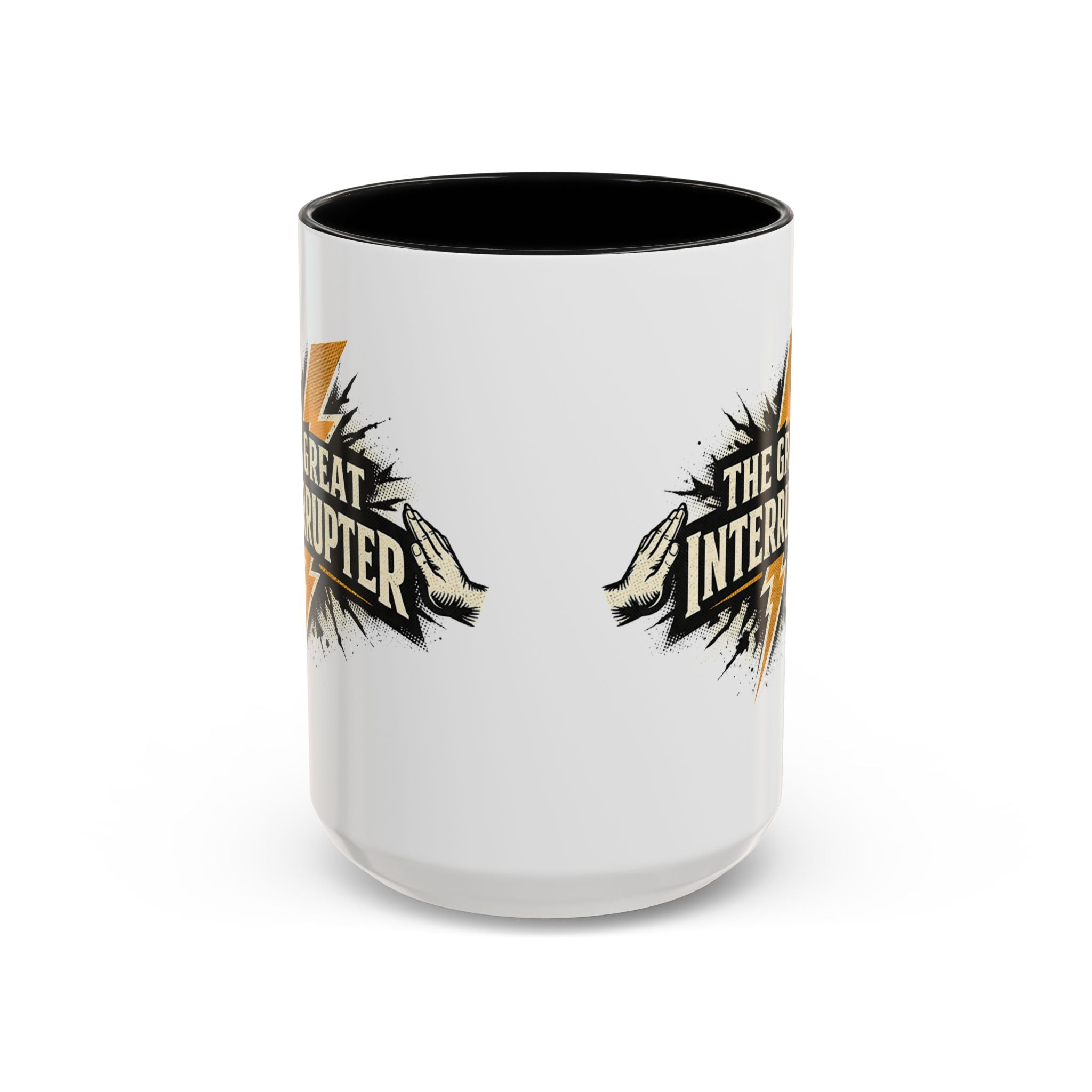 The Great Interrupter Coffee Mug — Funny Lightning Bolt Accent Ceramic Mug