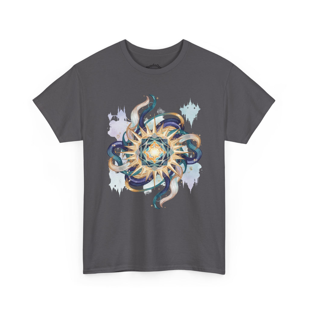 Sunburst Octopus Graphic Tee — Nautical Mystic Sea Creature T-Shirt