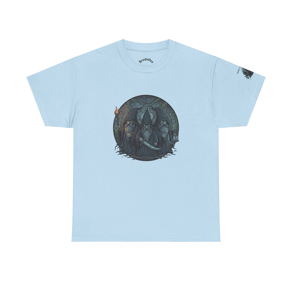 Mystic Forest Wolves T-Shirt — Moonlit Wolf Circle Graphic Tee