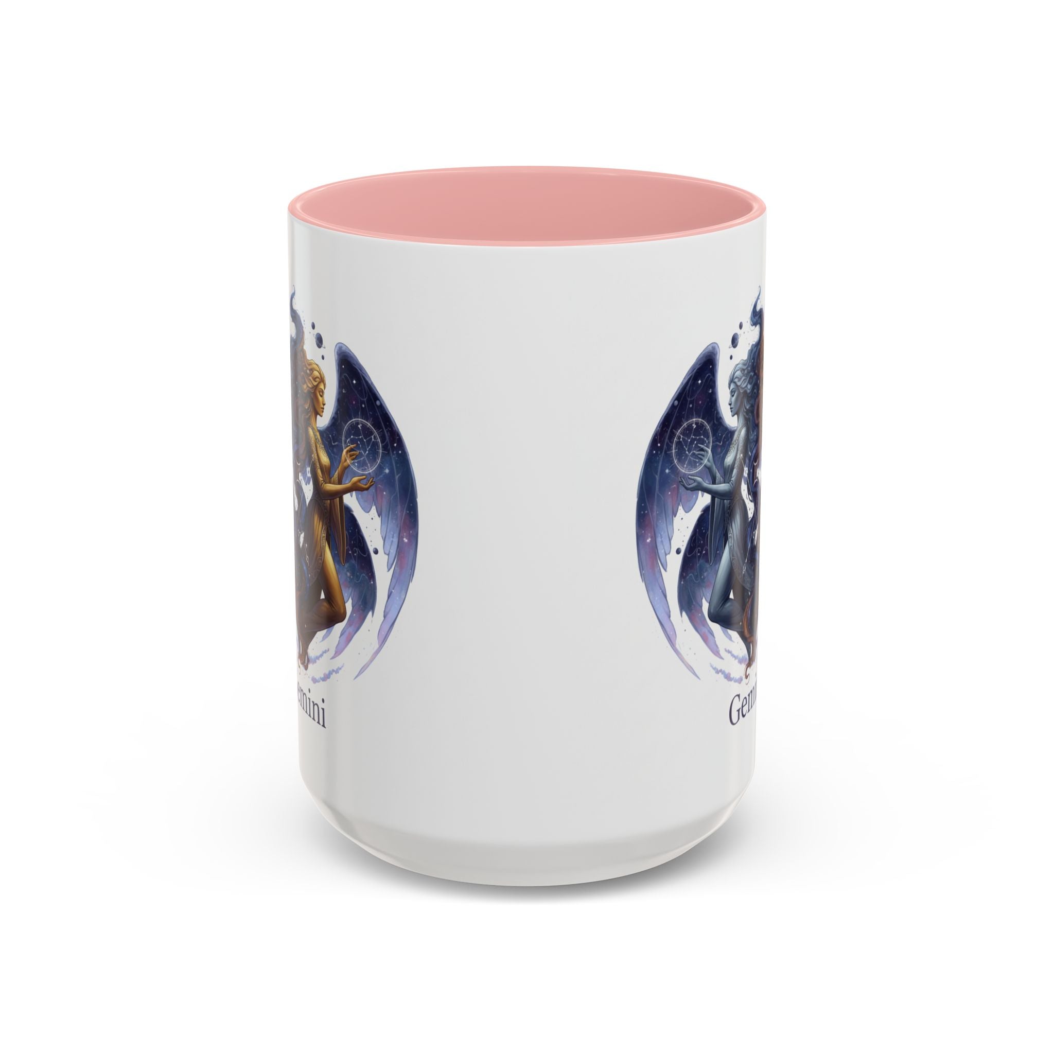 Gemini Zodiac Coffee Mug — Twin Stars Astrology Accent Mug (11/15oz)