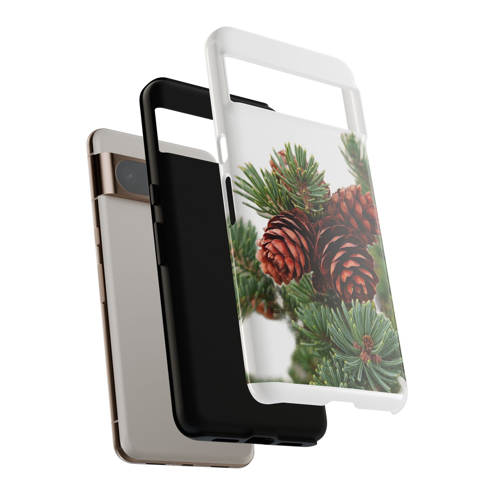 Pinecone Tough Phone Case — Protective Botanical Phone Cover