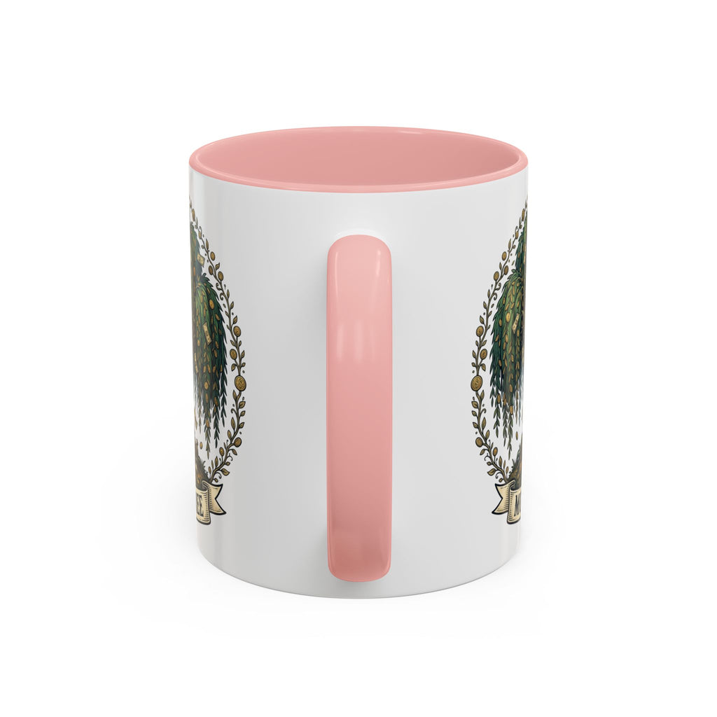Money Tree Accent Coffee Mug — Inspirational 11/15oz Ceramic Mug with "Money Tree" Design