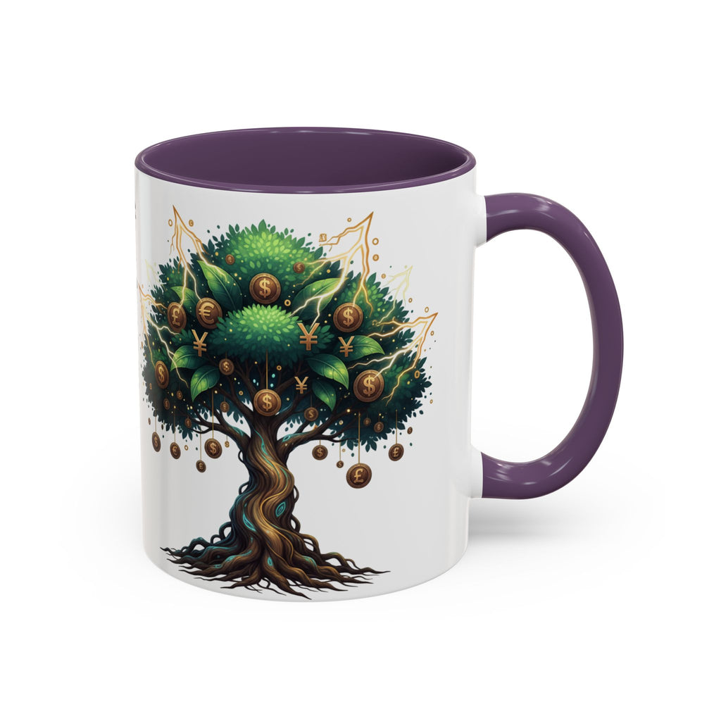 Accent Mug — Money Flows to Me Tree of Abundance Coffee Cup (11/15oz)