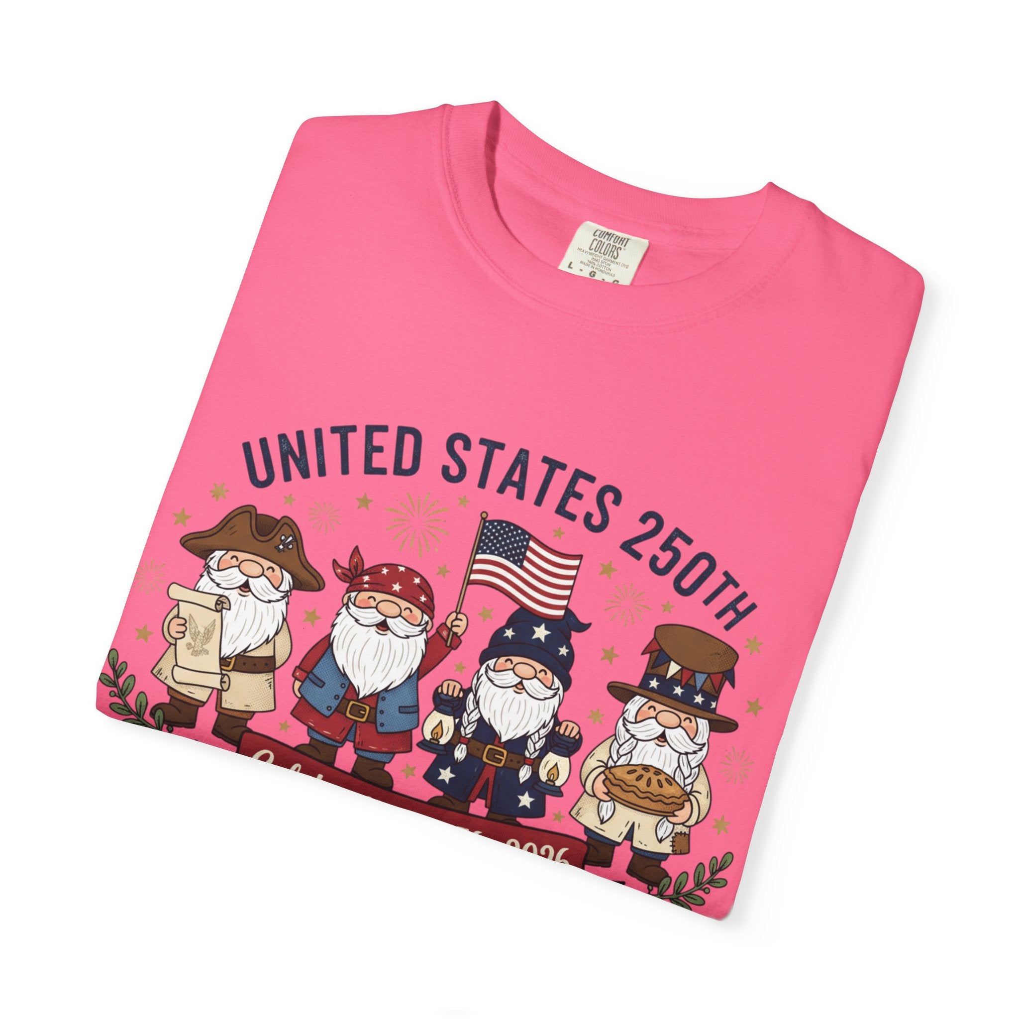 United States 250th Celebration T-shirt | Colonial Characters, 1776–2026