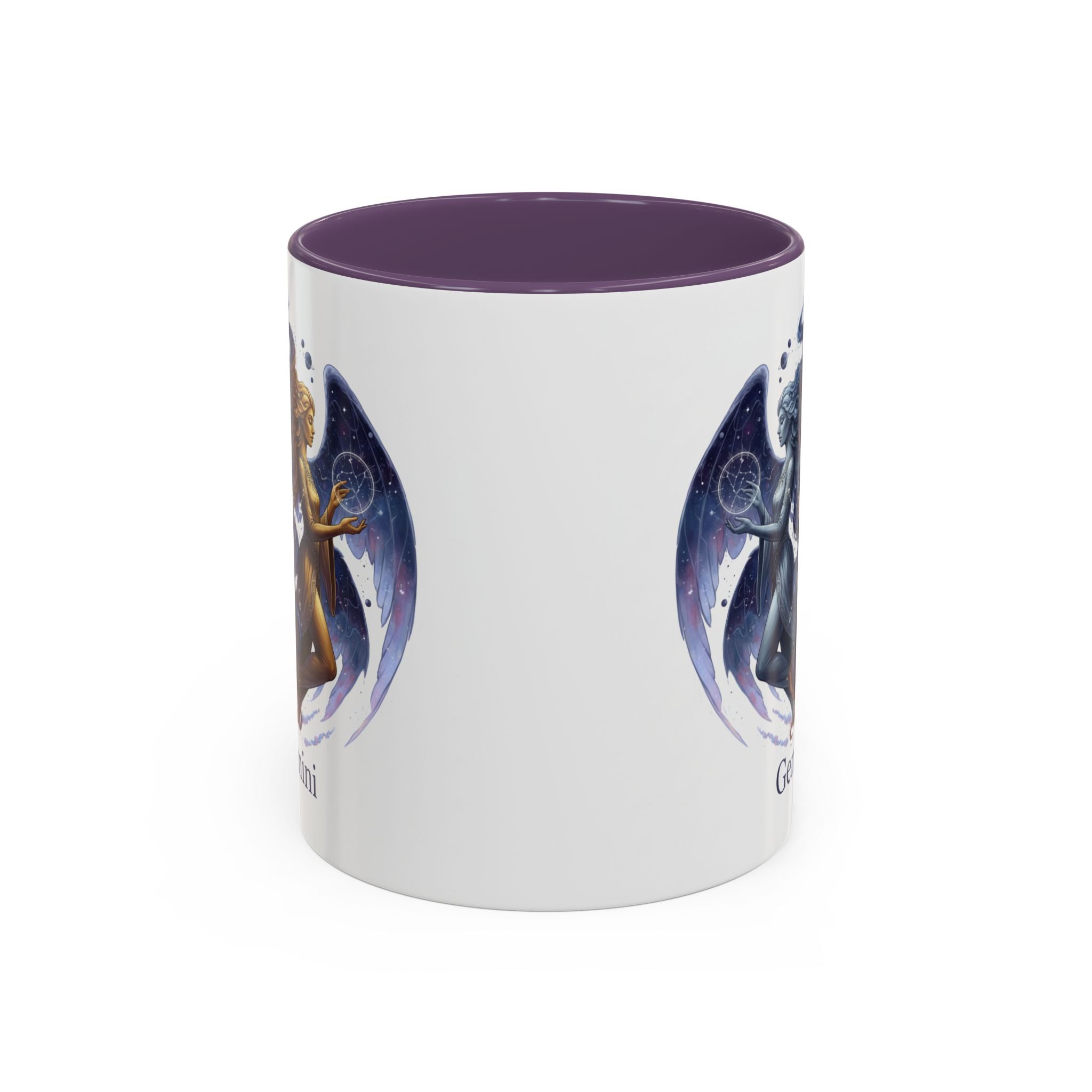 Gemini Zodiac Coffee Mug — Twin Stars Astrology Accent Mug (11/15oz)