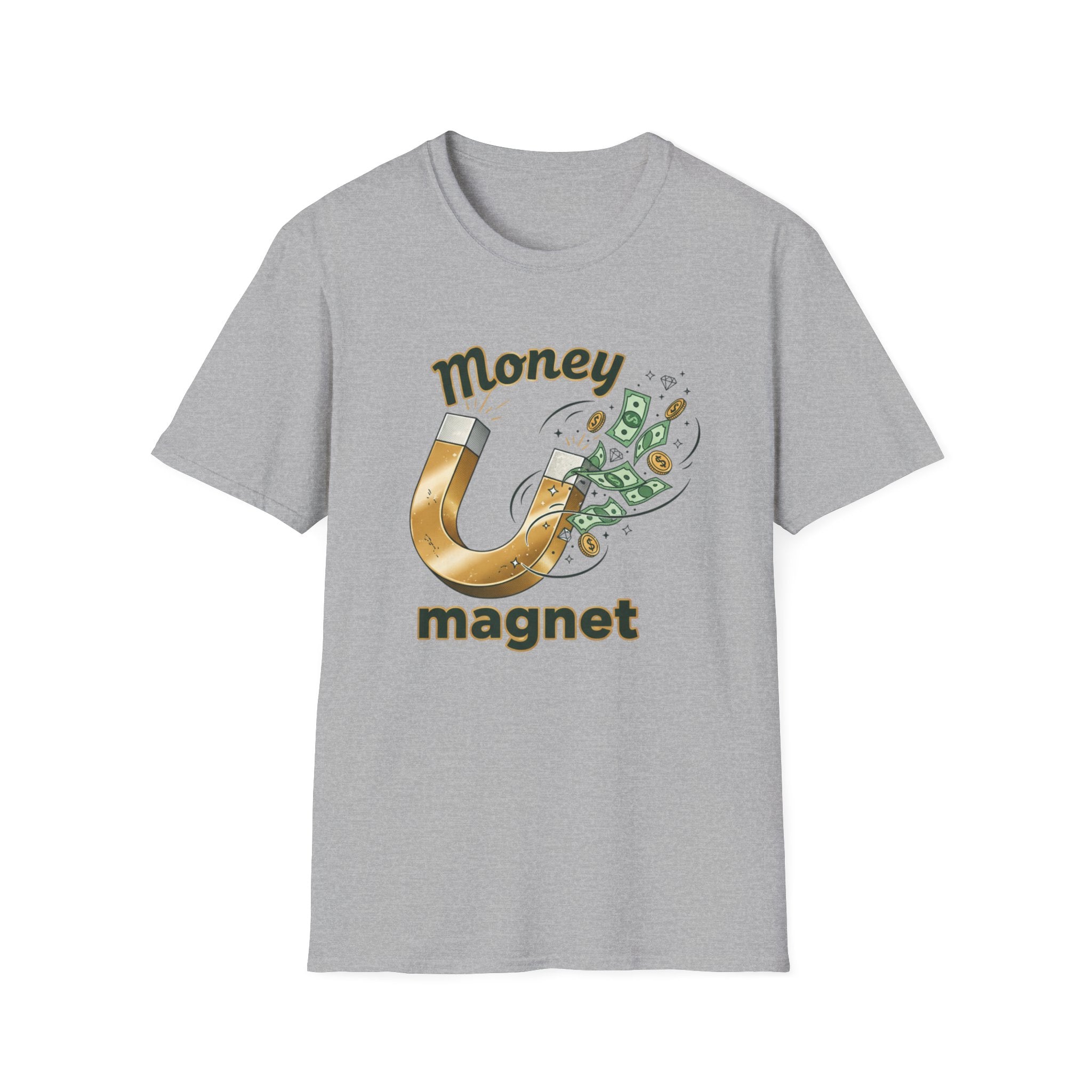 Money Magnet T-Shirt – Funny Cash Magnet Graphic Tee