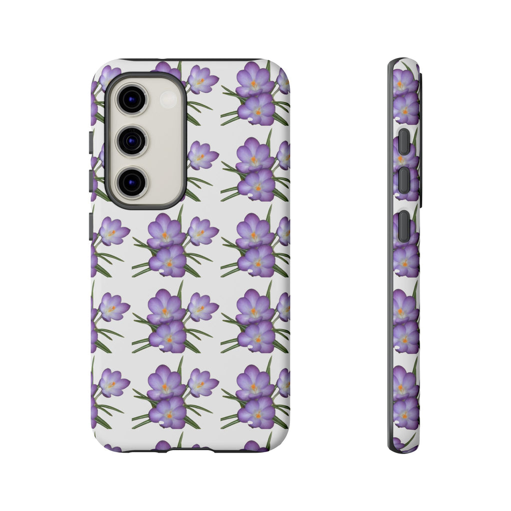 Tough Case — Purple Floral Phone Case