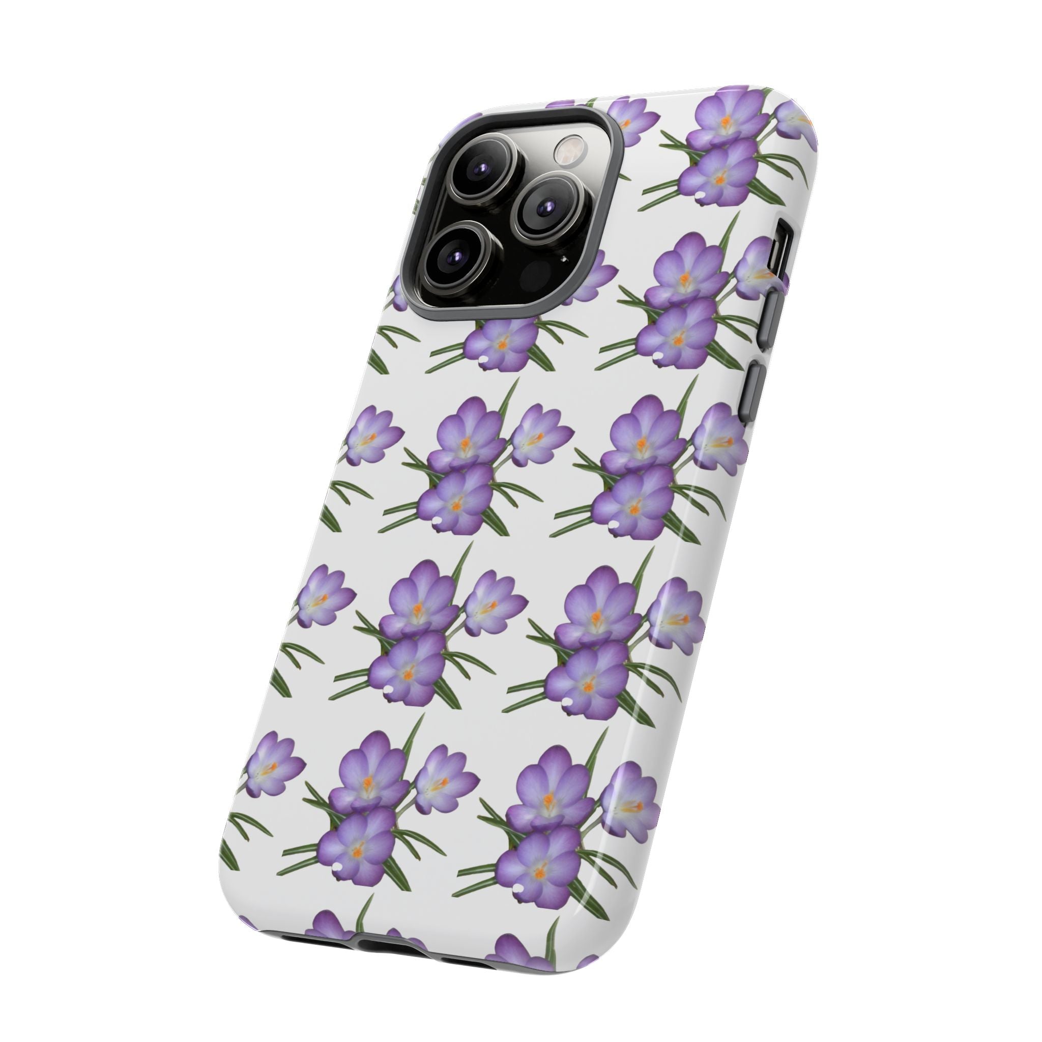 Tough Case — Purple Floral Phone Case