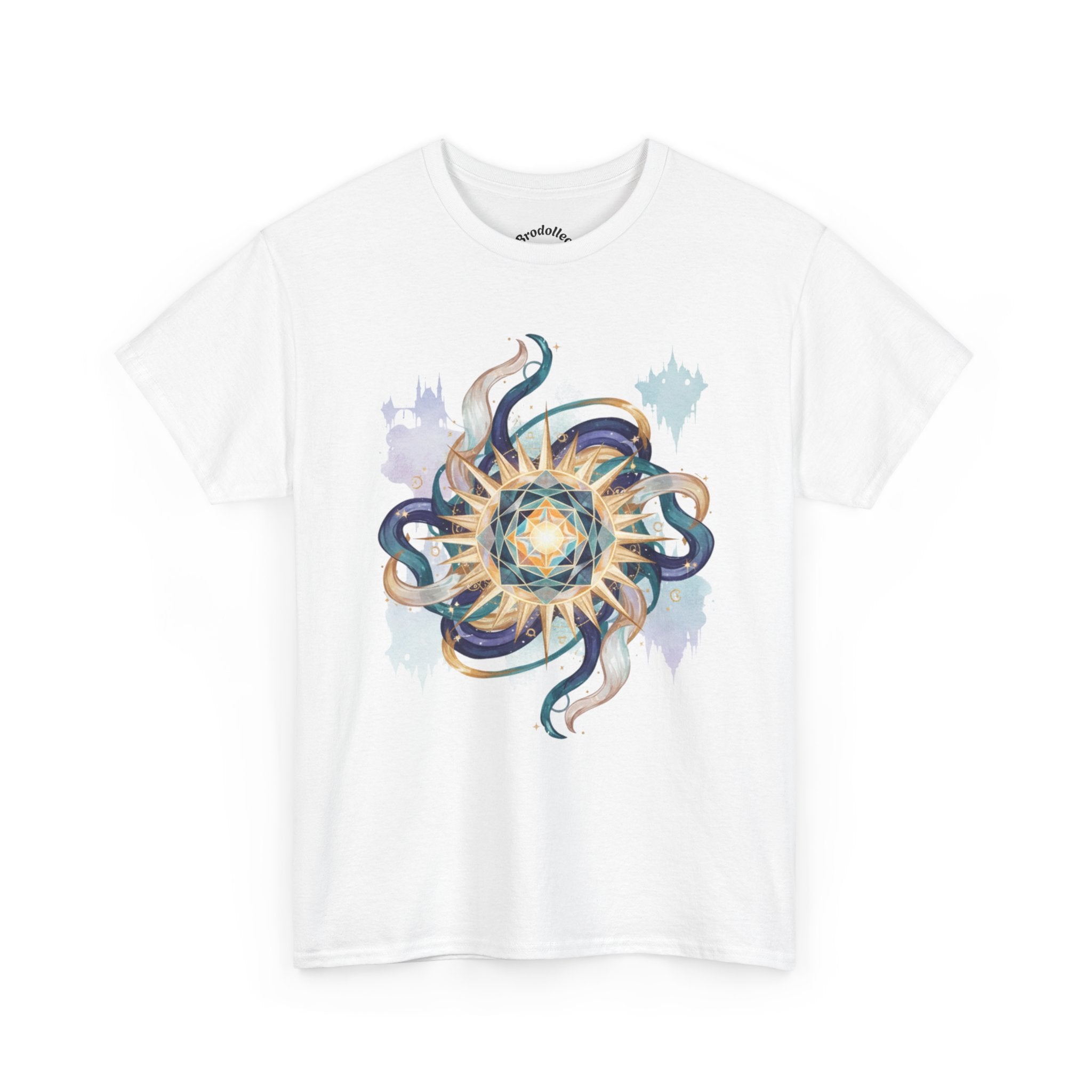 Sunburst Octopus Graphic Tee — Nautical Mystic Sea Creature T-Shirt