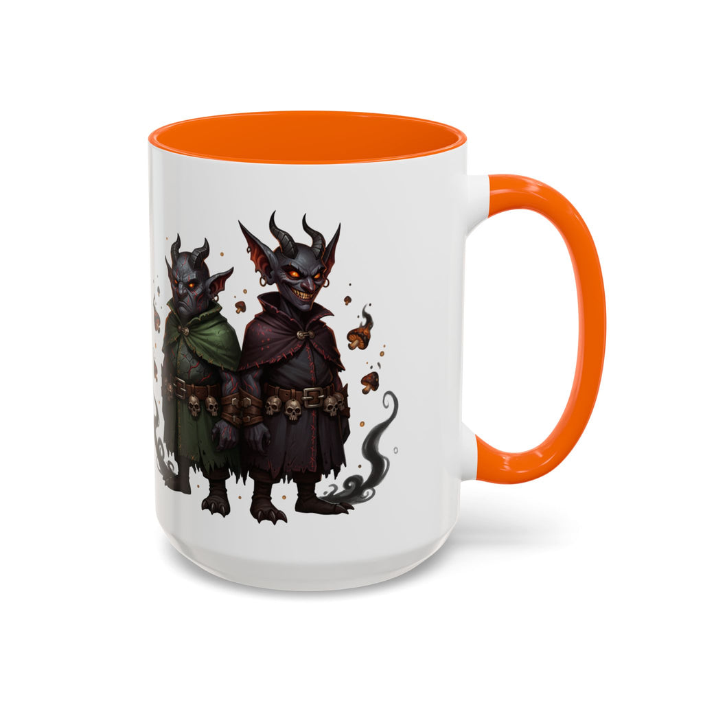 Demon Rogue Duo Coffee Mug – Fantasy RPG Goblin Warlock Design (11/15oz)
