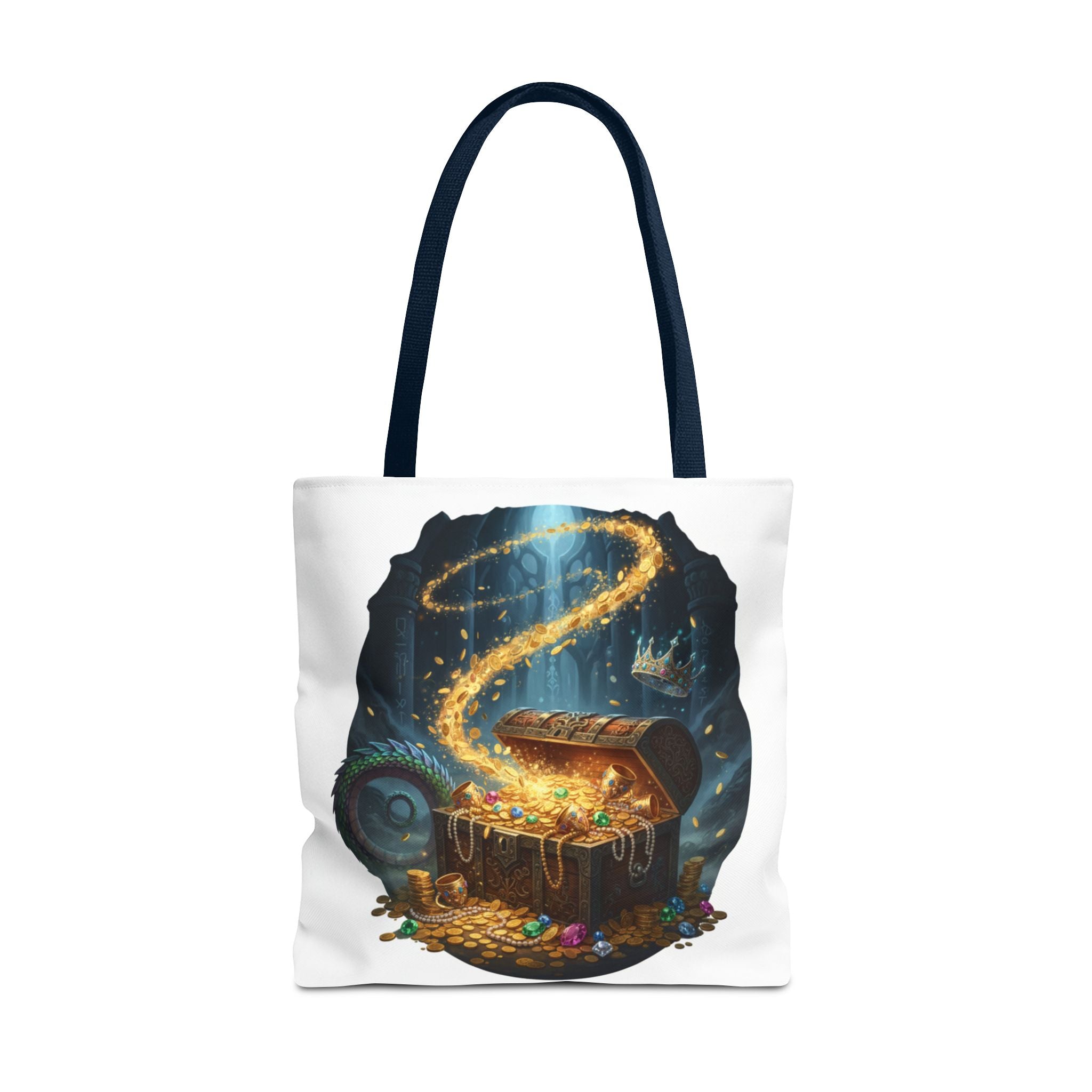 Magic Treasure Chest Tote Bag — Fantasy Pirate Gold Illustration Tote