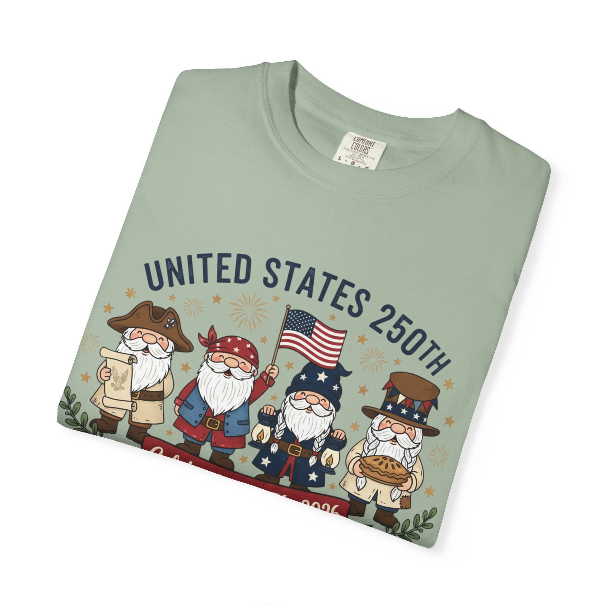 United States 250th Celebration T-shirt | Colonial Characters, 1776–2026