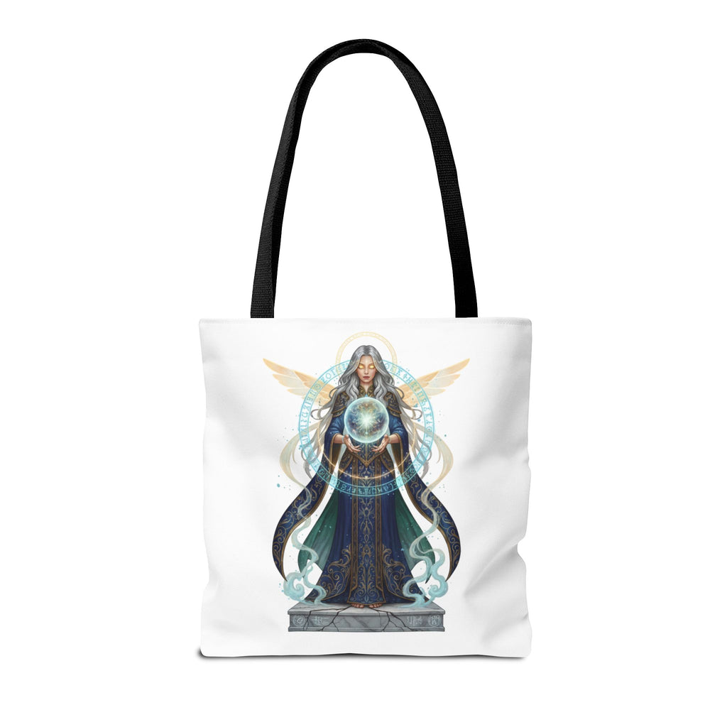 Mystic Oracle Tote Bag — Crystal Ball Seer Illustration