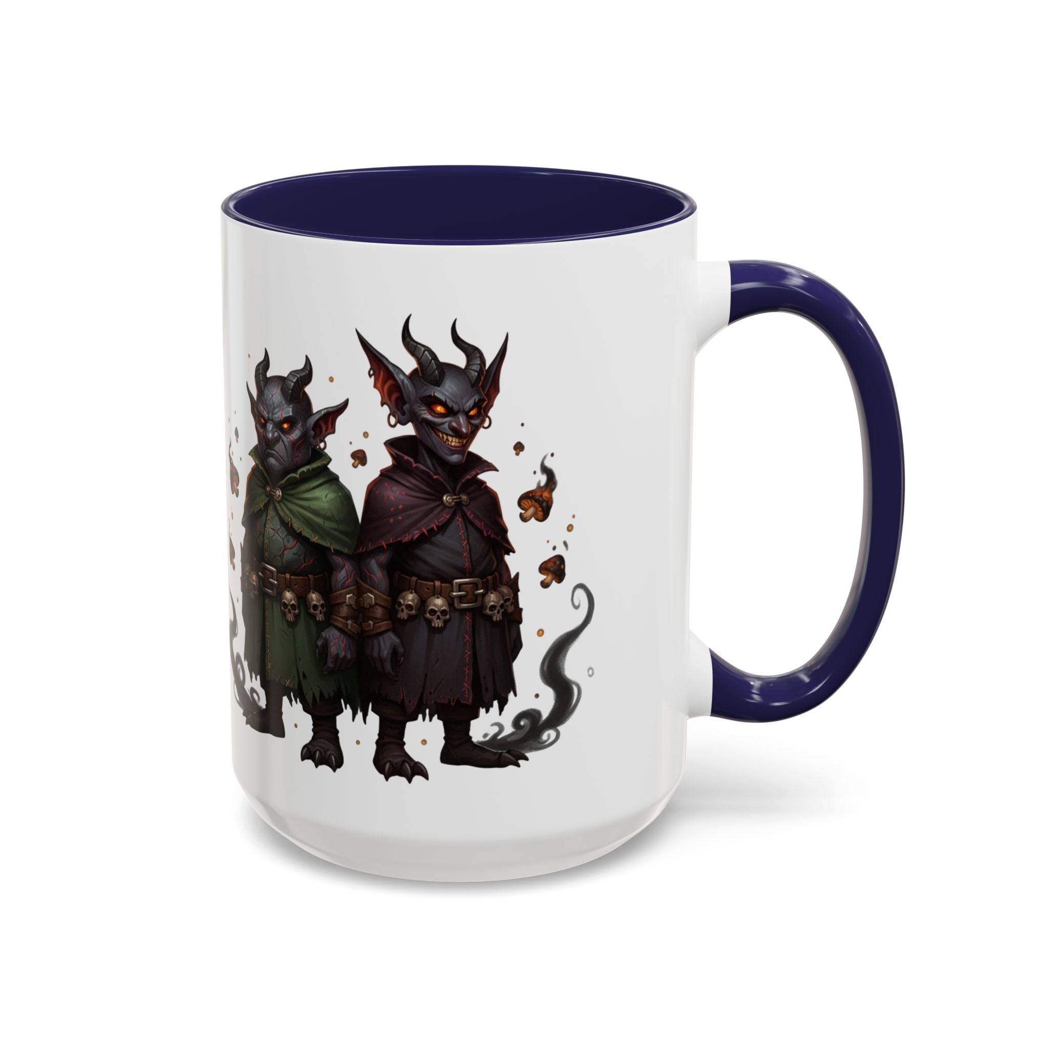 Demon Rogue Duo Coffee Mug – Fantasy RPG Goblin Warlock Design (11/15oz)