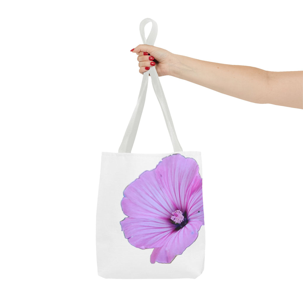 Floral Pink Hibiscus Tote Bag — Large Botanical Beach & Market Tote