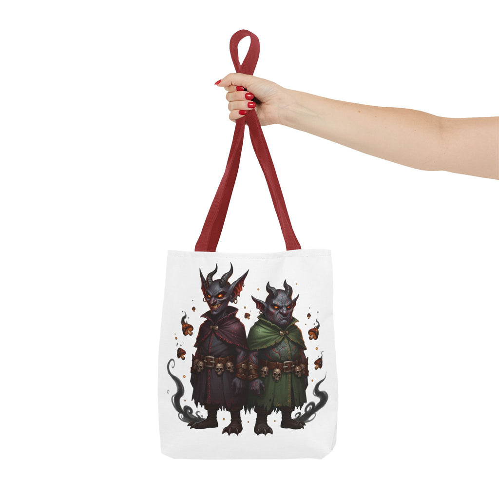Tote Bag — Cute Dark Demon Duo Illustration Tote
