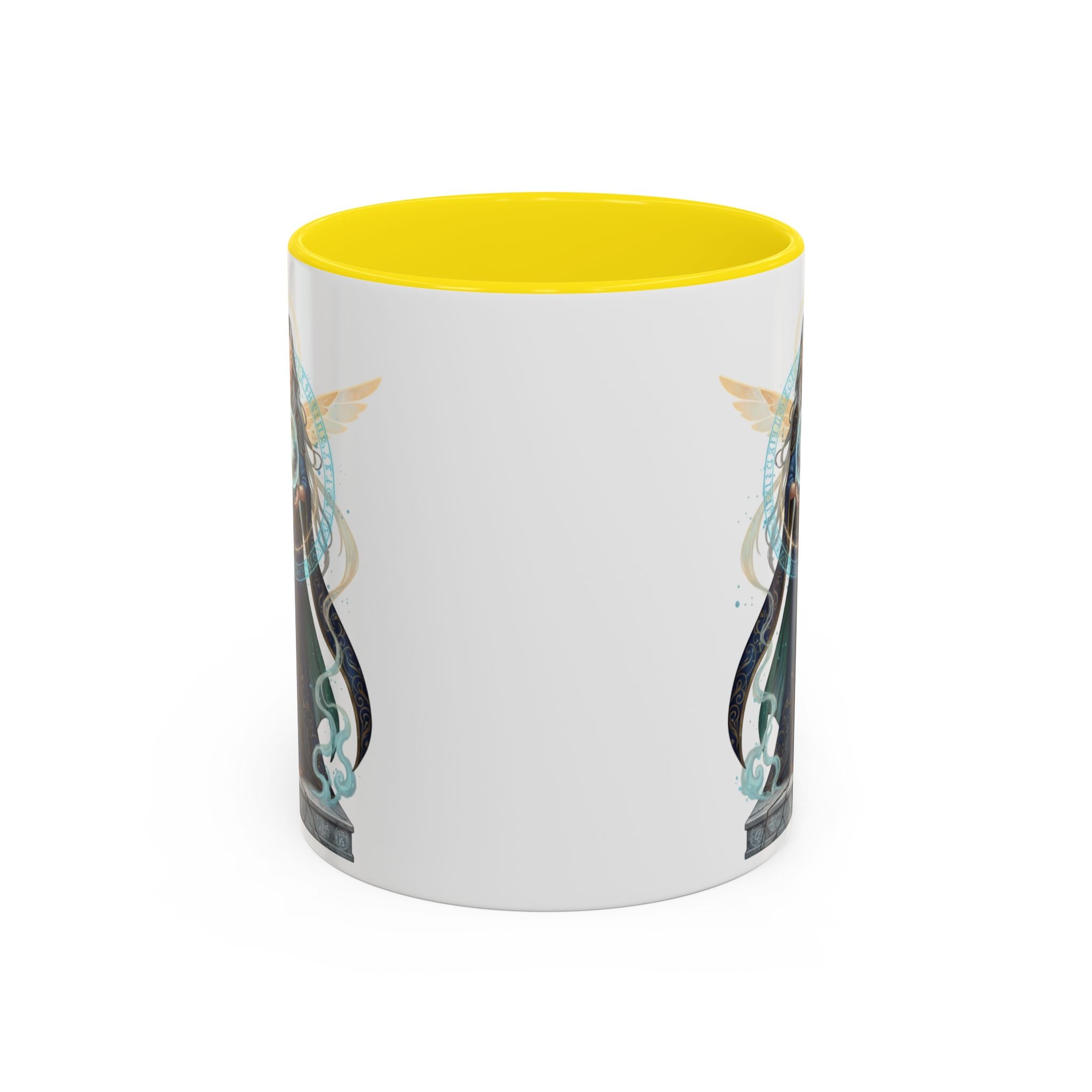 Mystic Oracle Coffee Mug — Woman with Crystal Ball Accent Mug