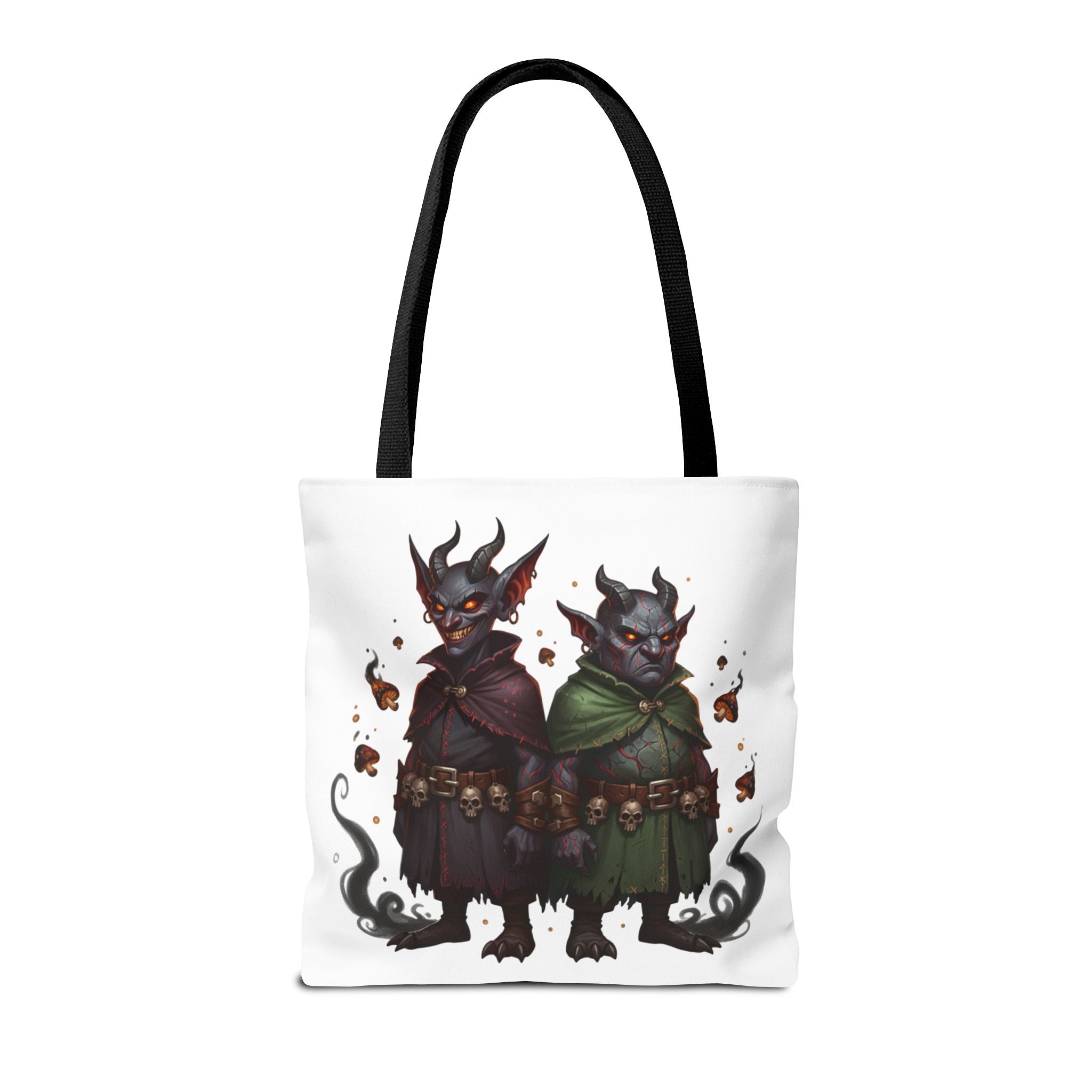 Tote Bag — Cute Dark Demon Duo Illustration Tote