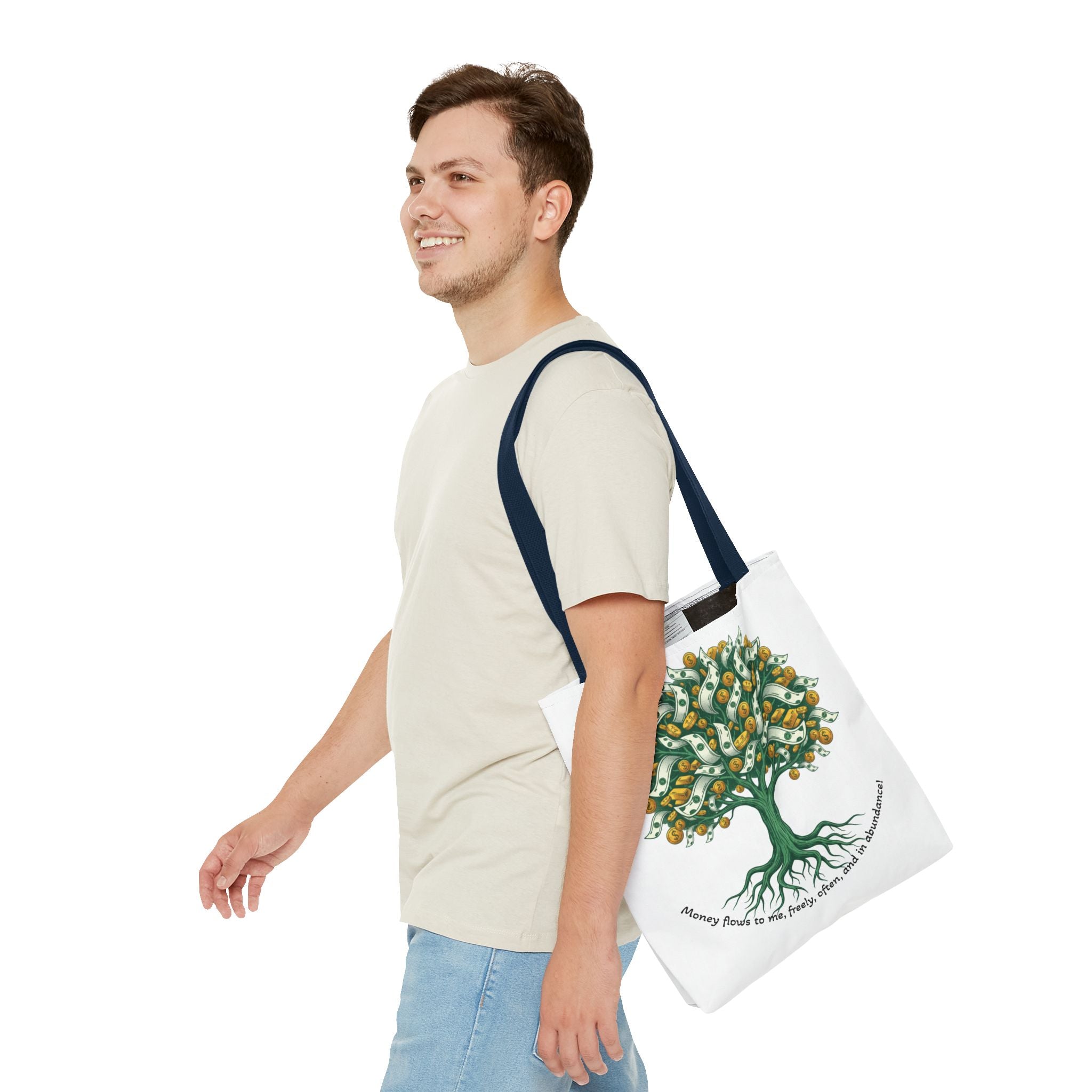 Money Tree Tote Bag — Illustrated Cash Tree Eco Shopper
