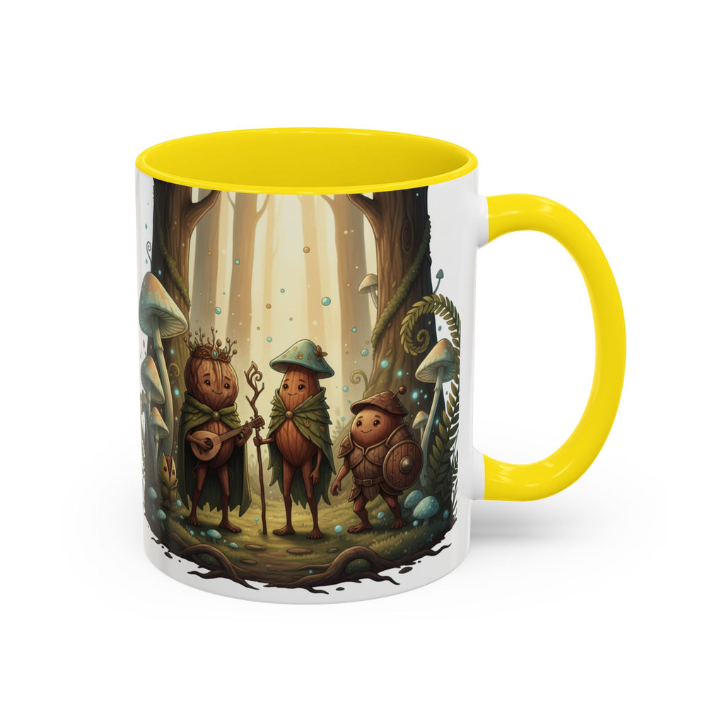 Whimsical Forest Mushroom Mug — Cute Woodland Gnome Coffee Cup