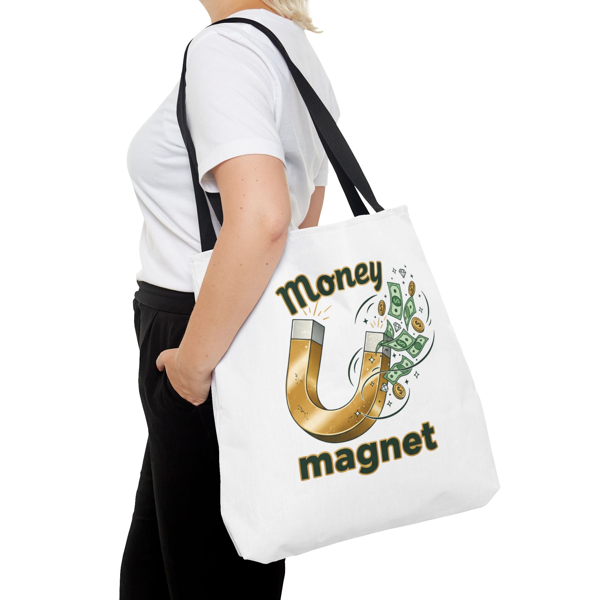 Money Magnet Tote Bag — Funny Luck & Wealth Shopping Tote