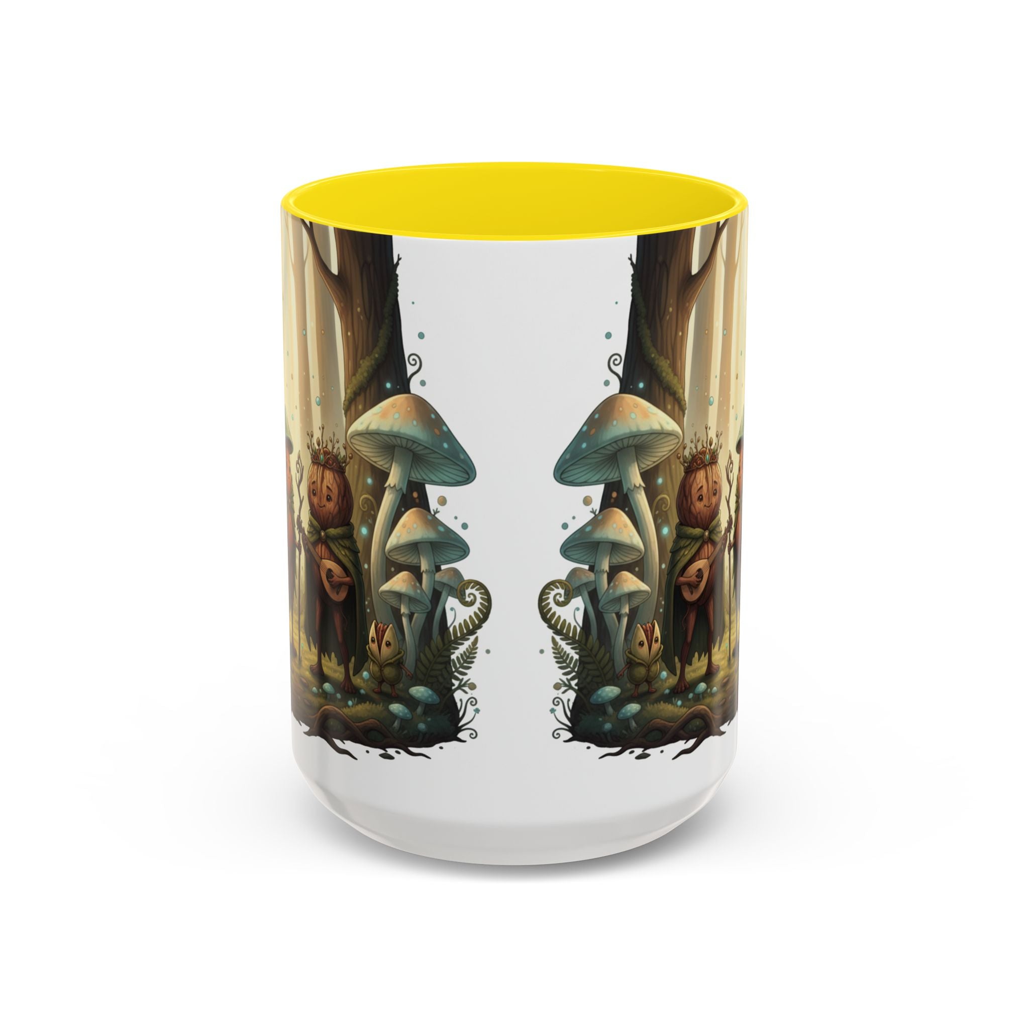 Whimsical Forest Mushroom Mug — Cute Woodland Gnome Coffee Cup