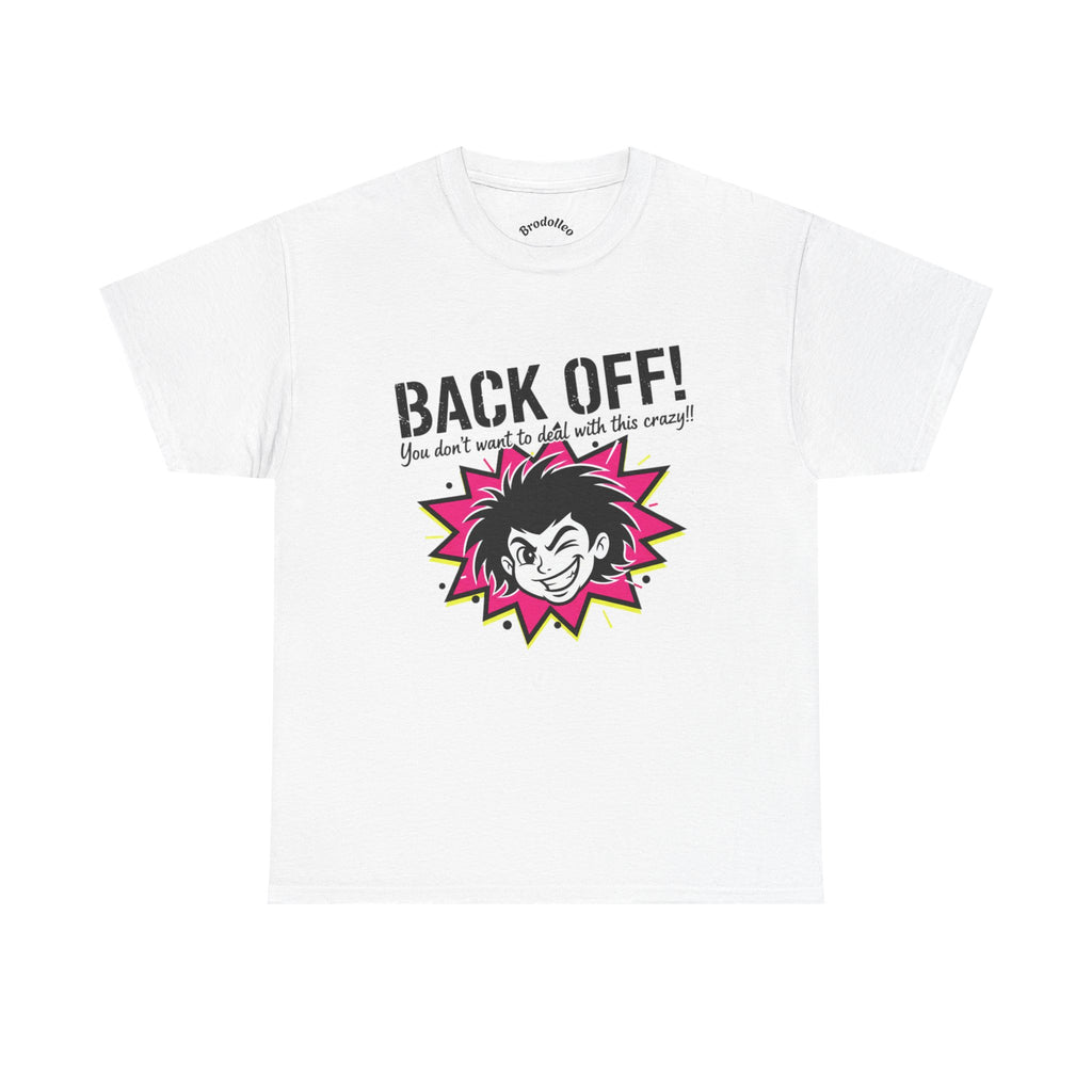 Back Off! Graphic Tee — Retro Punk Girl Illustration