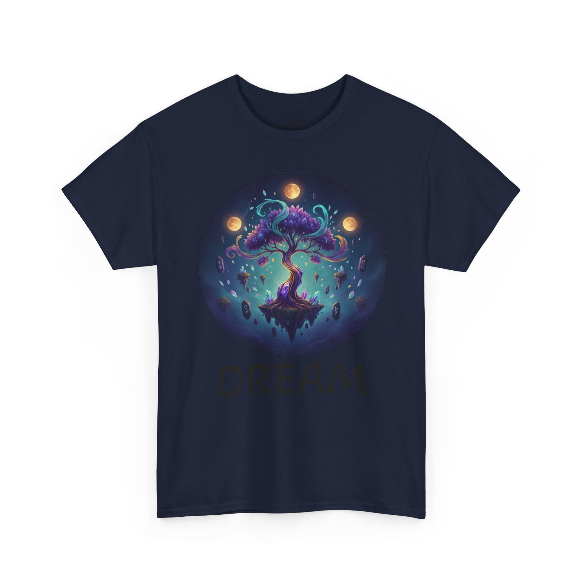 Mystic Floating Tree T-Shirt — Cosmic Fantasy Nature Tee
