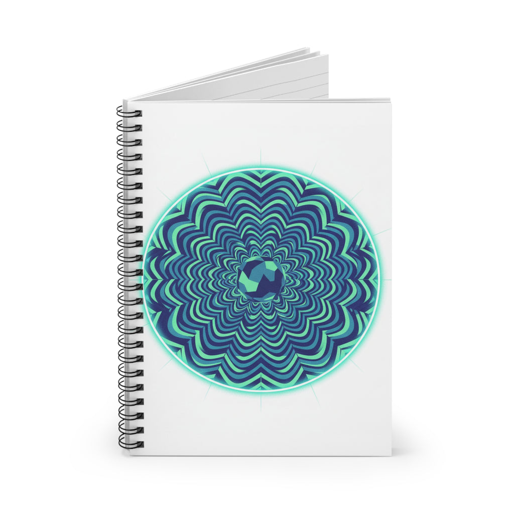 Psychedelic Mandala Spiral Notebook — Ruled Journal for Notes & Sketches