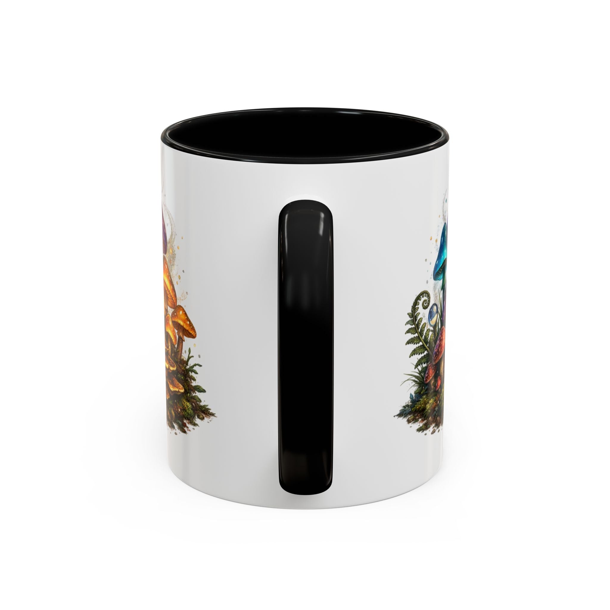 Colorful Fantasy Mushroom Coffee Mug — Accent Ceramic 11/15oz