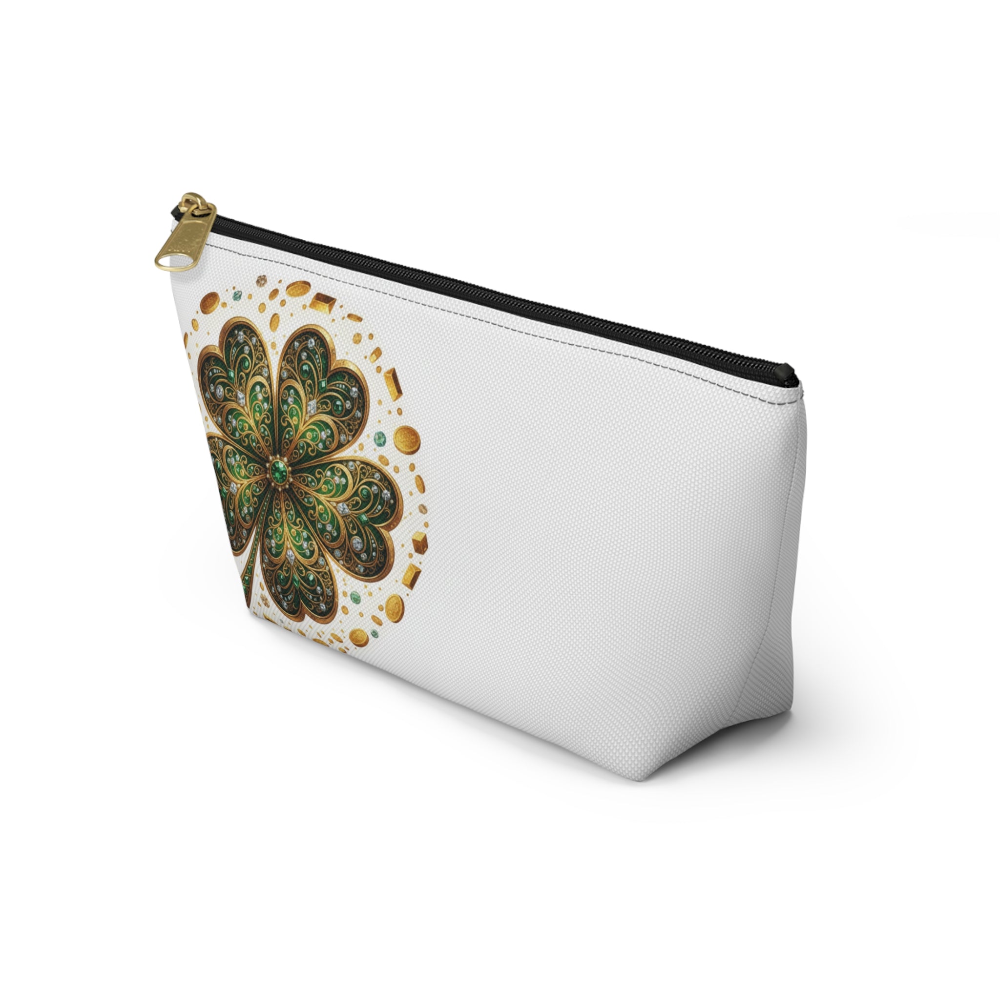 Clover Accessory Pouch — St. Patrick’s Day Shamrock Makeup Bag