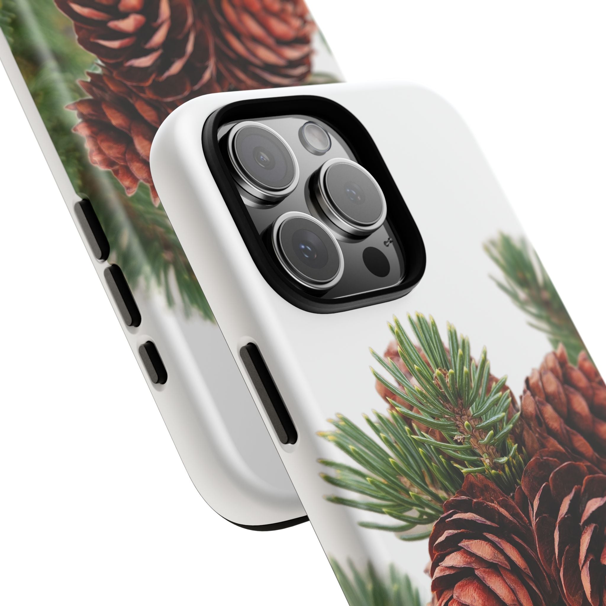 Pinecone Tough Phone Case — Protective Botanical Phone Cover