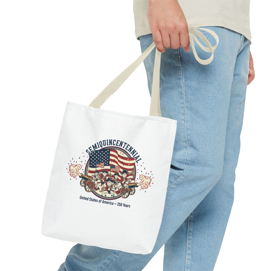 Semiquincentennial Tote Bag — USA 250 Years Flag & Celebration Design