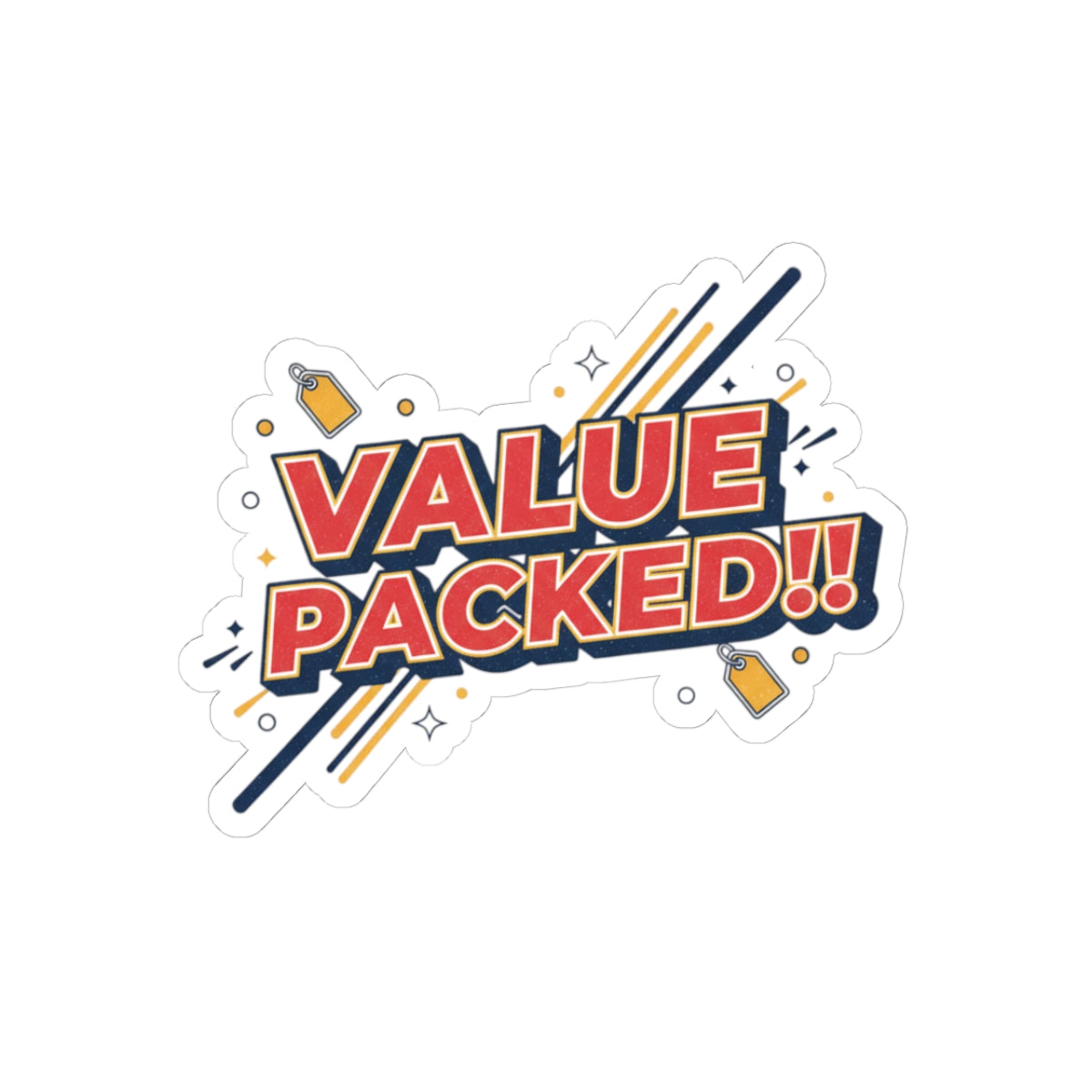 Value Packed!! Sticker — Retro Pop Vinyl Laptop Decal