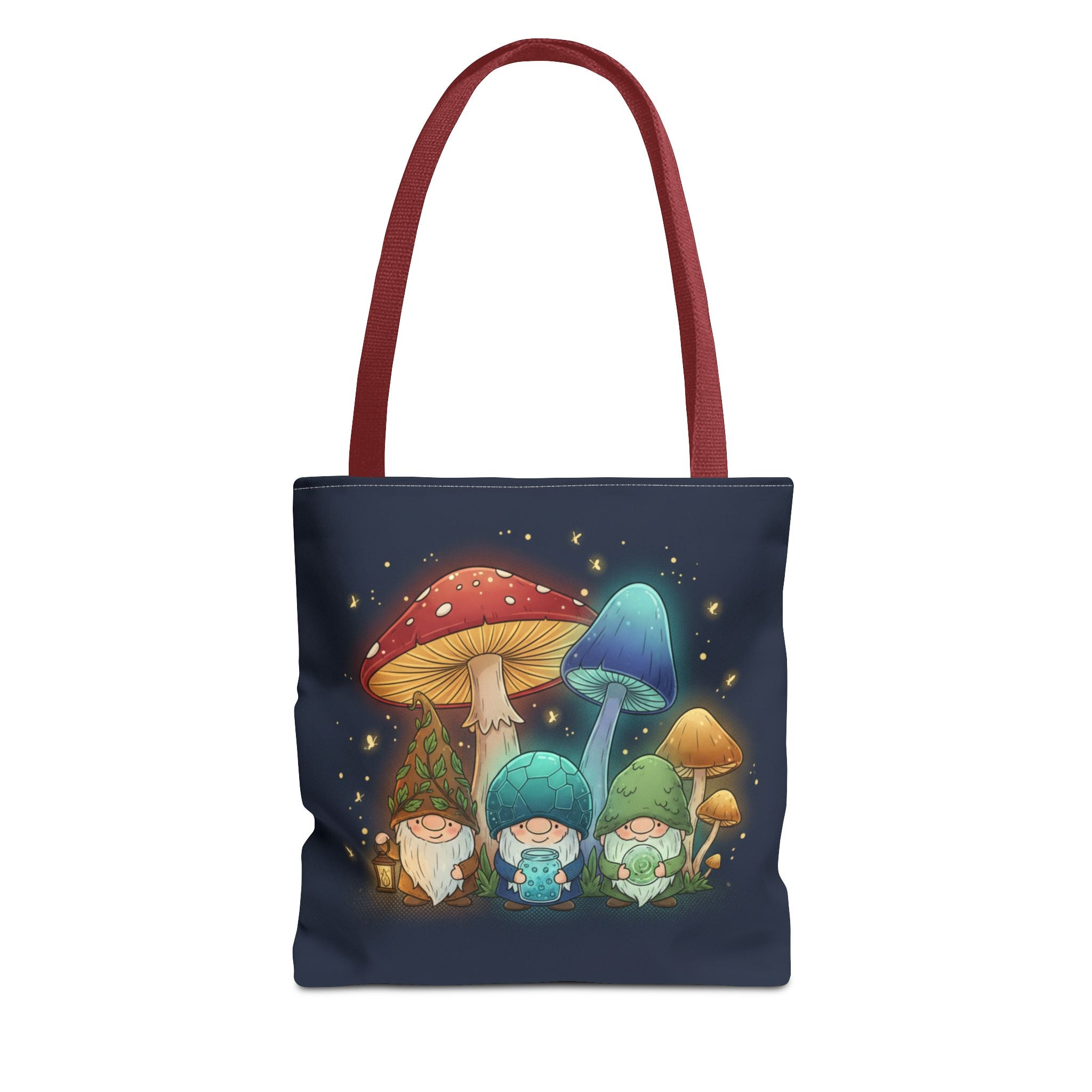 Mushroom Gnome Tote Bag — Whimsical Forest Fairycore AOP Tote